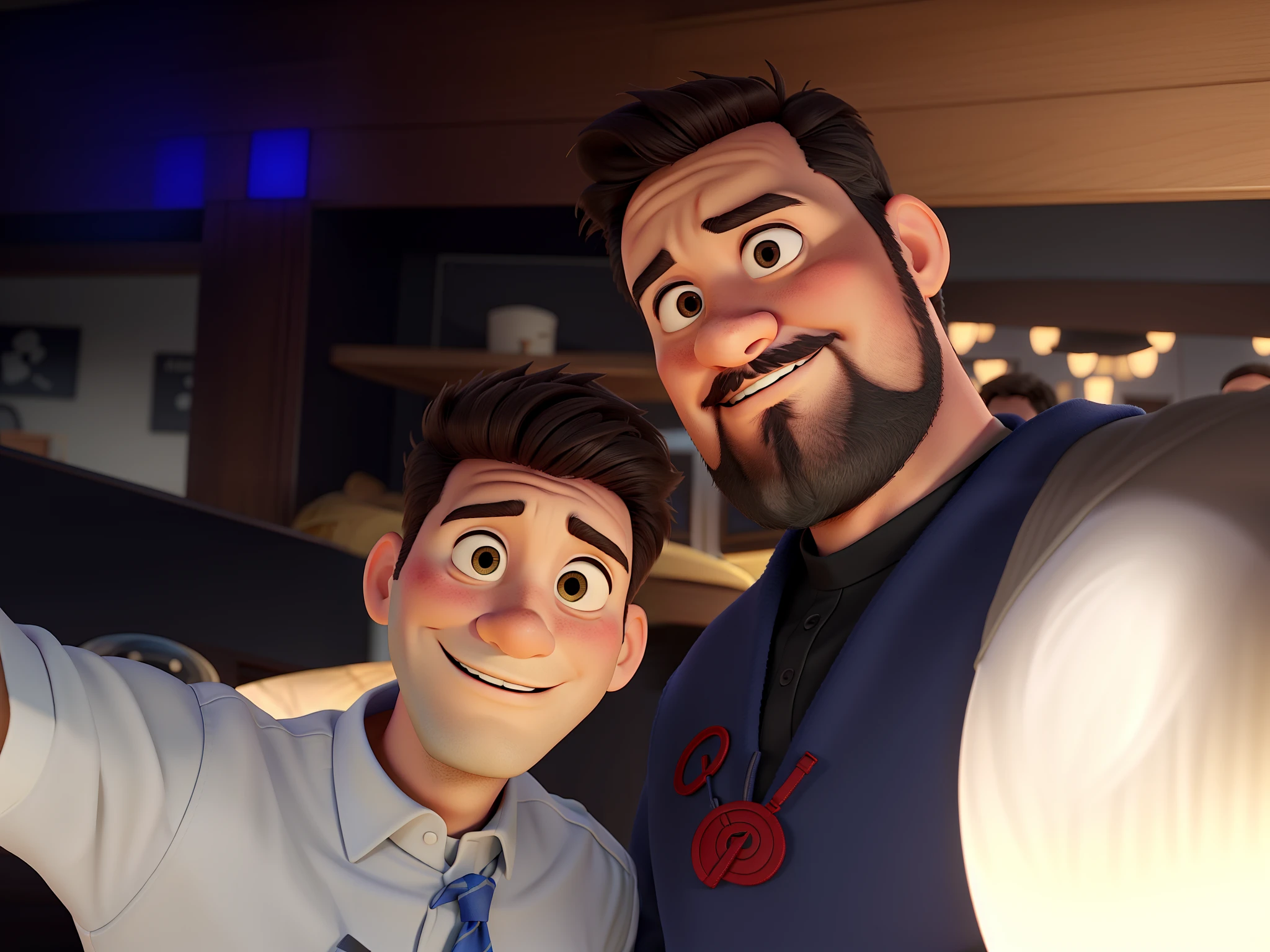 Father young and son, estilo Pixar, boa qualidade, melhor qualidade