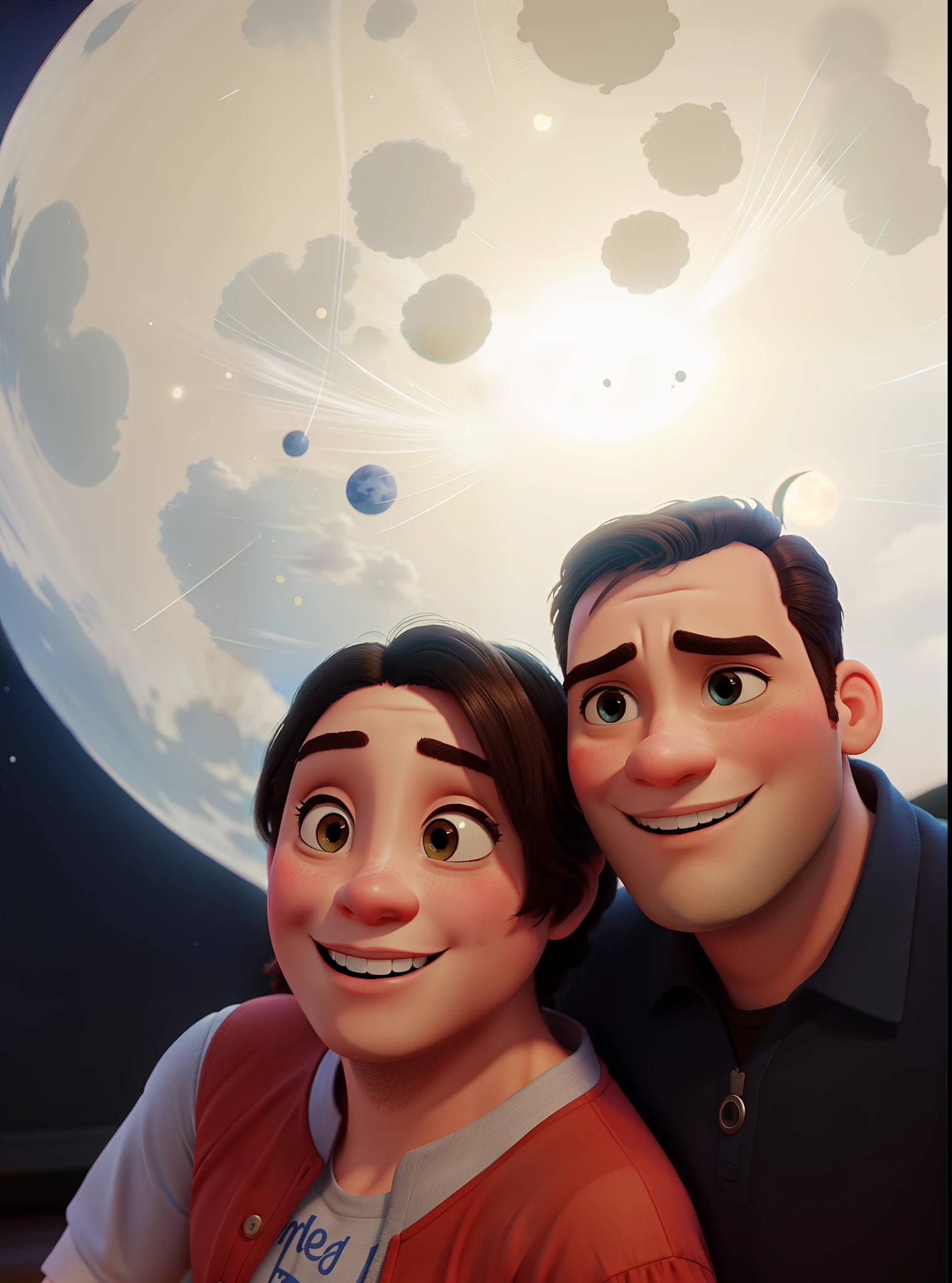 romantic picture moon, igual aos filmes Disney Pixar