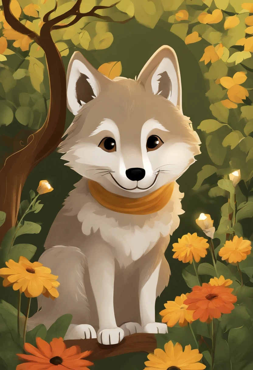 Titre: “Le Grand Méchant Loup et la Maison de Paille”

Prompt: Créez une illustration mignonne et adorable du Grand Méchant Loup soufflant sur une maison de paille. Montrez le loup avec un regard espiègle et un sourire malicieux, tandis qu’il souffle doucement sur la maison. Utilisez des couleurs vives et des formes arrondies pour créer une atmosphère ludique. Ajoutez des détails de fleurs ou d’arbres pour renforcer l’aspect enchanteur de la scène.