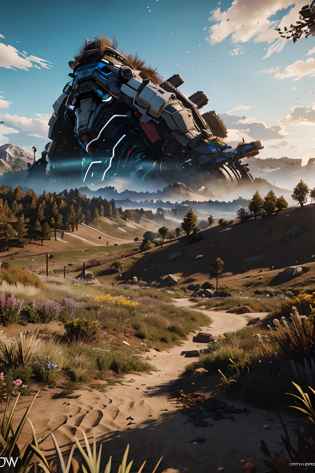 Horizon Zero Dawn Landscape very detailed