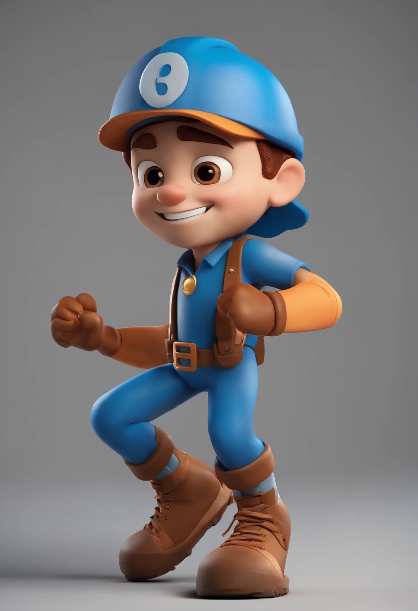 Personagem de desenho animado de um homem usando uma camisa azul, um personagem animado, Caractere estilizado, animation style rendering, 3D estilizado, Arnold Maya render, 3 d render stylized, toon render keyshot, Personagem 3D, Personagem 3D, 3d rendering stylized, 3 d character render, personagem de desenho animado, Personagem de close up, Pose de personagem, (Estilo Pixar) (master part:1.2) (Bokeh) (best quality) (pele detalhada) (textura detalhada) (8k) (argila) (Cinematic lighting) (foco nítido,Senta e vaza a parte superior do corpo