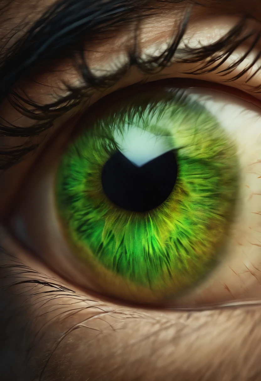 Homem, olhos verdes, cabelo grisalho, esrilo pixar disney
