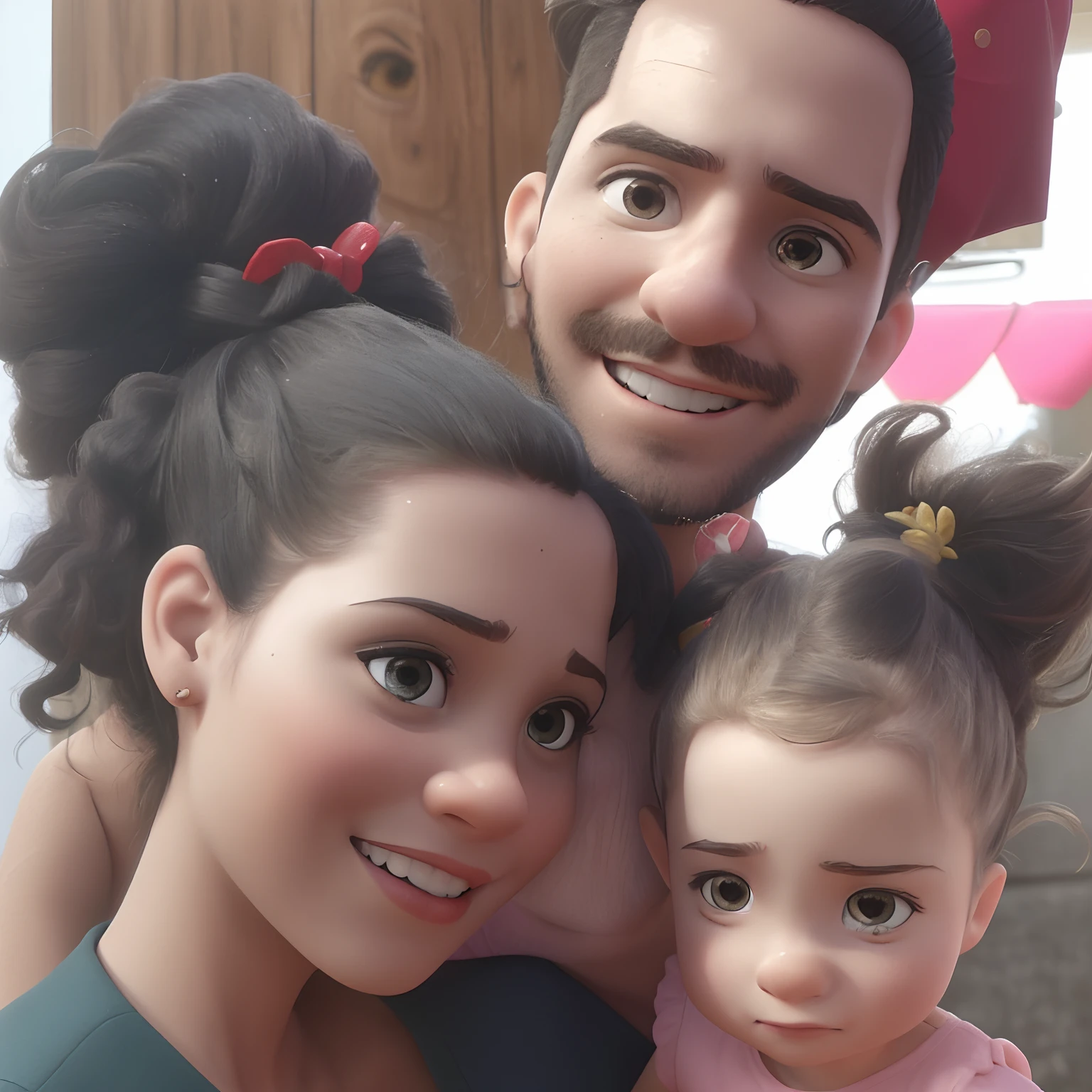 There are two people and a baby posing for a photo, 3 5 year brazilian mother, Mulher de 30 anos de Cuba, Happy family, imagem de perfil, foto do perfil, david rios ferreira, foto de perfil, family portrait, imagem do avatar, Directed by: Nandor Soldier, Family photo, Mestiza, portrait of family of three, Marischa Becker