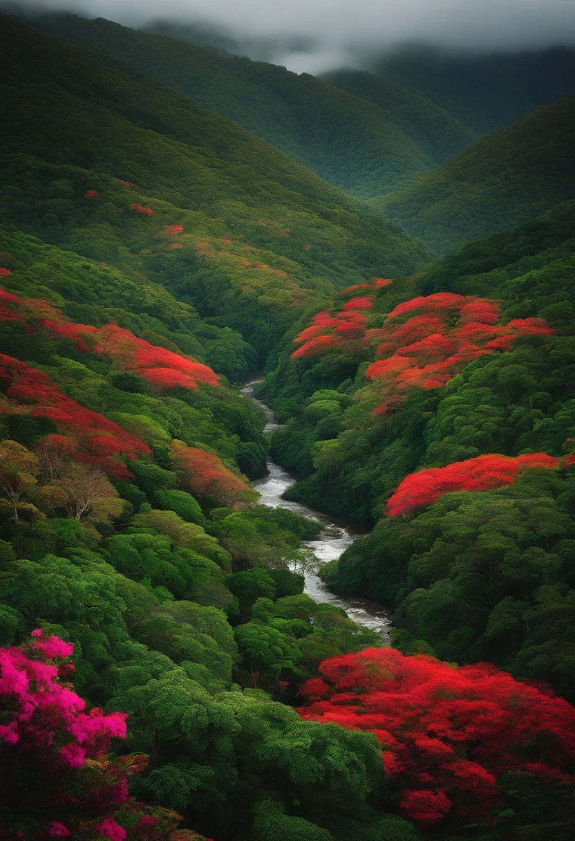 Create an image of Brazil's Atlantic Forest Mountains.