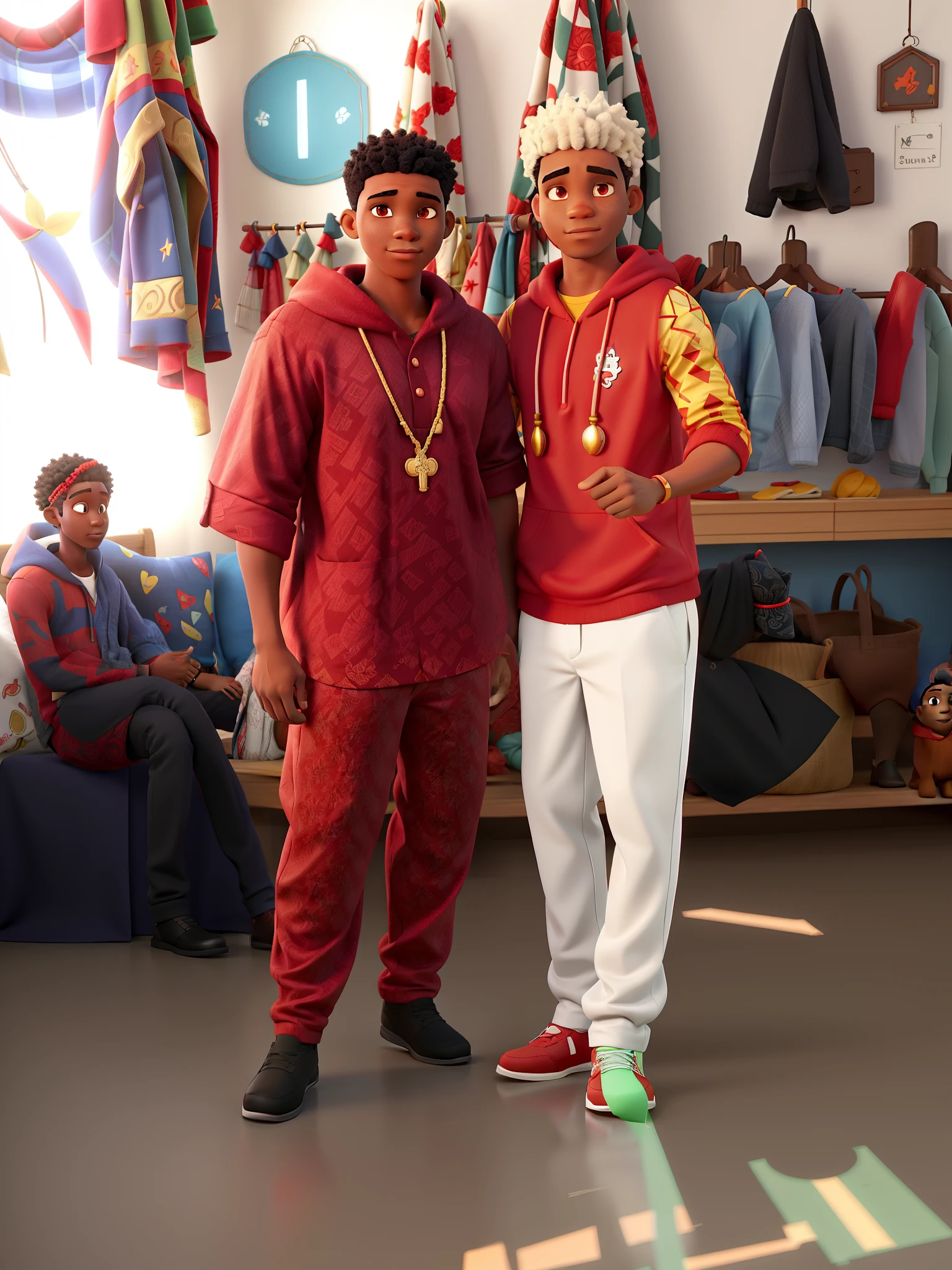 Um jovem africano programsndo