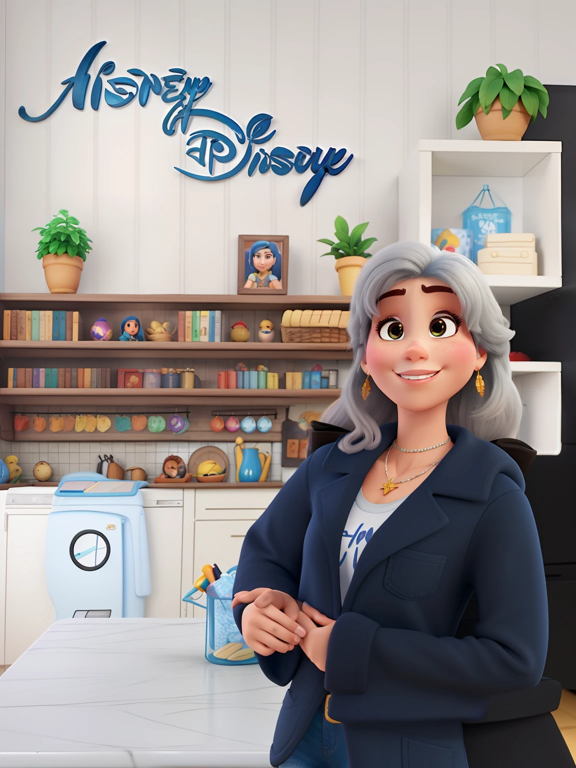 Criar mulher estilo disney pixar, alta qualidade, melhor qualidade.