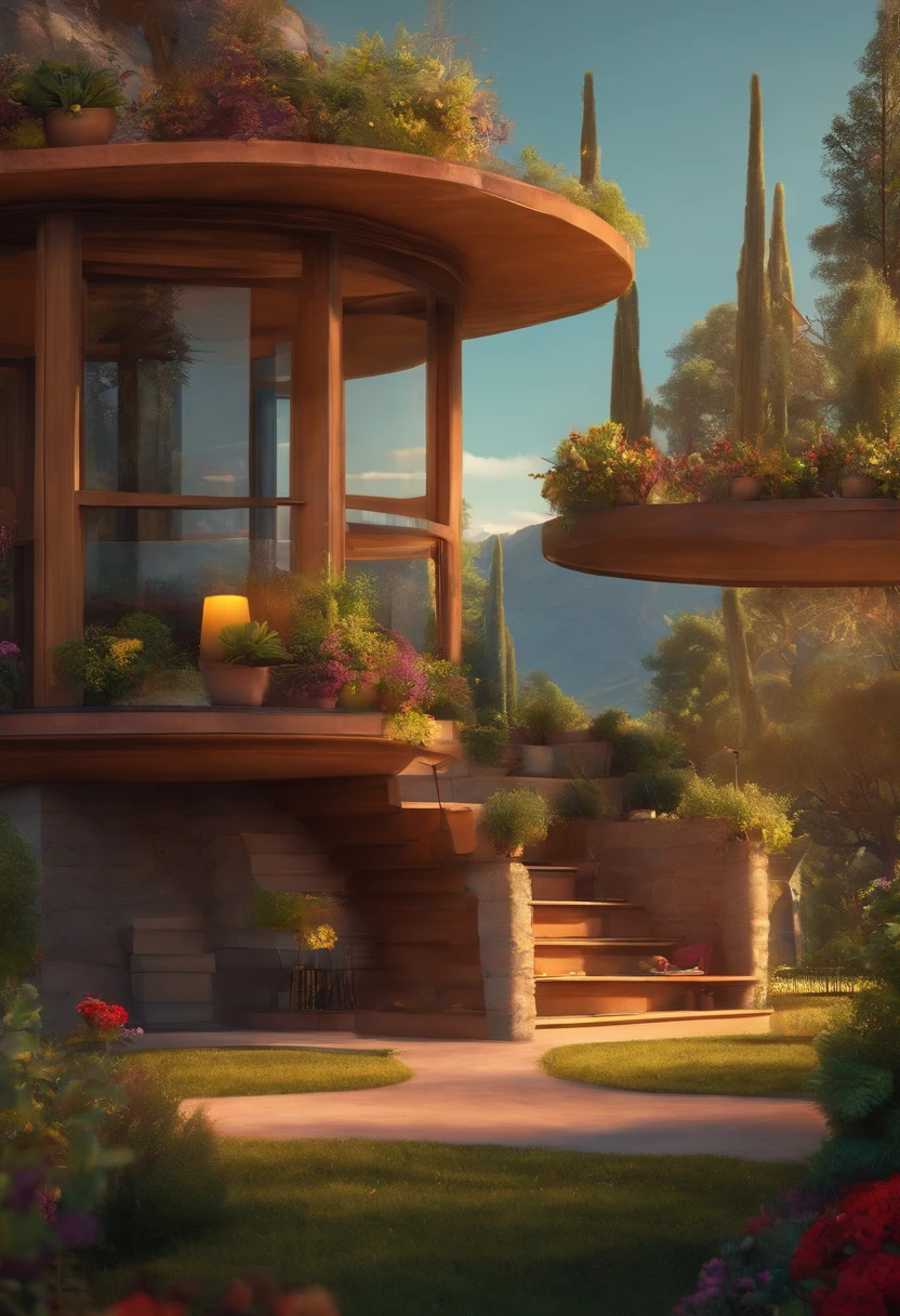 A Dream Architect Inspired by Pixar Animation, de perto. Facial expressions are captivating, com um toque de irrealidade.