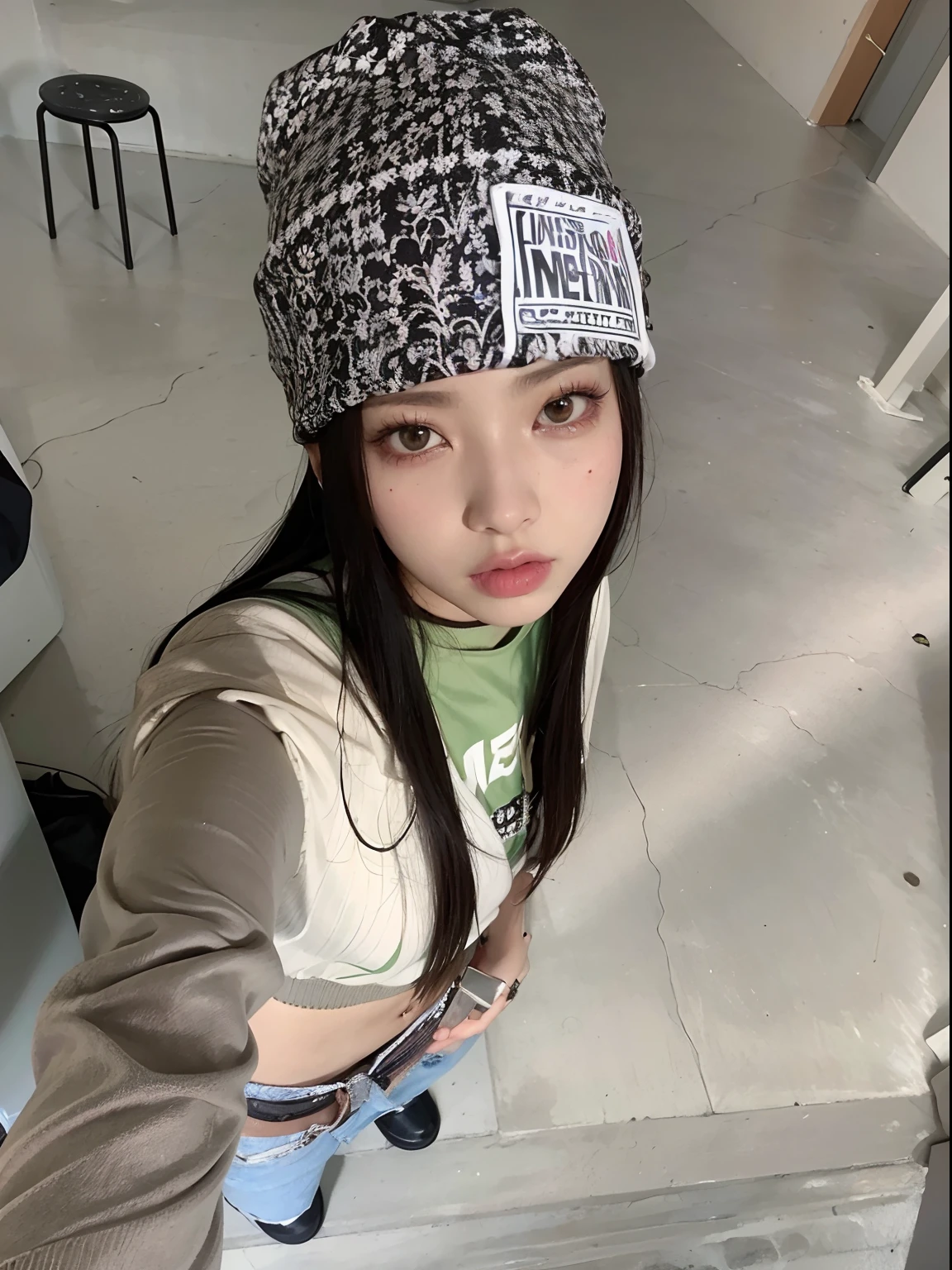 Mujer con sombrero y camisa verde, Blackpink Jennie, Jossi de Blackpink, Xision Wu, Ella lleva ropa de calle, Parque Roseanne de Blackpink, Jinyoung Shin, Kimi Takemura, Heonhwa Choe, Wenfei Ye, Jaeyeon Nam, Jisoo de Blackpink, Jisoo de Blackpink, ulzzang, Chiho, Lulu Chen