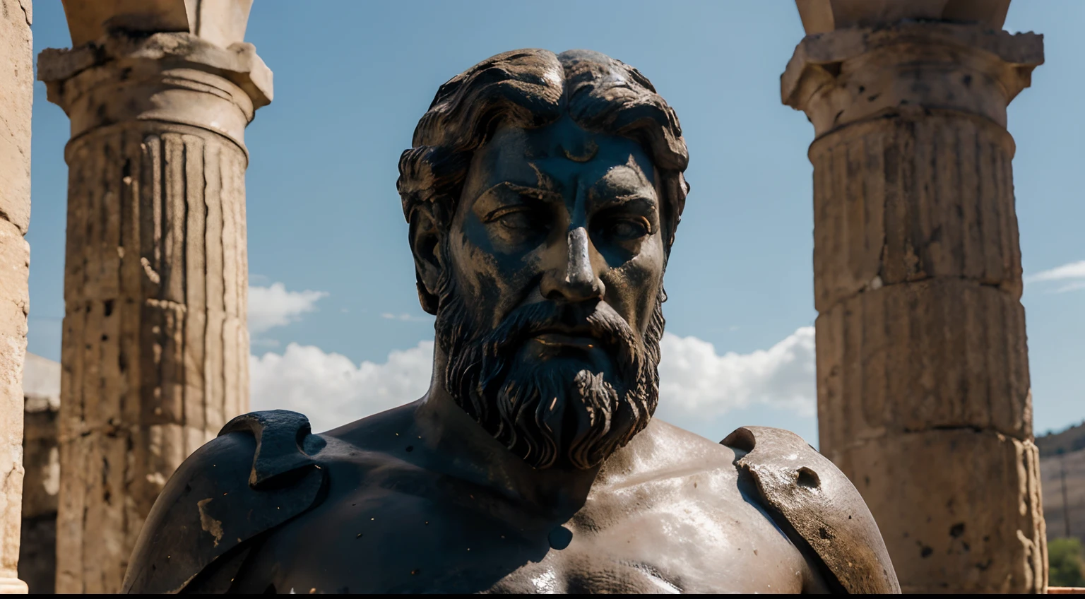 uma estatua de zeus