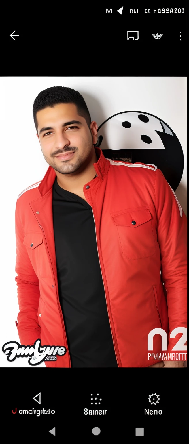 um close up de um homem com uma jaqueta vermelha em frente a uma parede, Nigredo, foto de perfil headshot, Sam Nassour, vestindo jaqueta vermelha, taken in the late 2010s, Jorge Patsouras, Paulo Pepera, Pablo Amaringo, david rios ferreira, Carmelo Blandino, Tons infantis