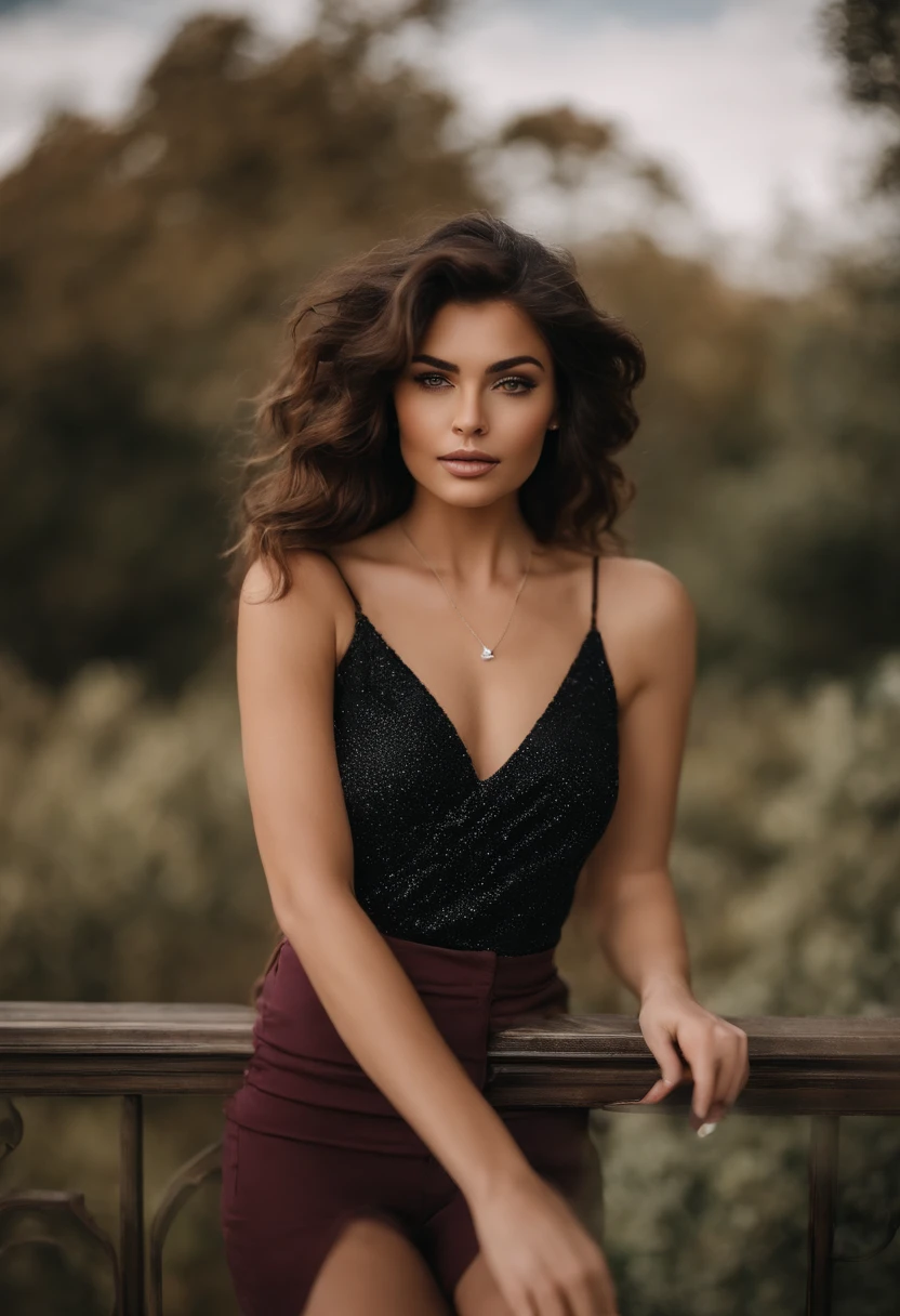 Femme arafed avec un débardeur blanc et un collier, fille sexy aux yeux verts, Portrait Sophie Mudd, cheveux bruns et grands yeux, Selfie d’une jeune femme, Yeux de chambre, Violet Myers, sans maquillage, maquillage naturel, Regarder directement la caméra, Visage avec Artgram, Maquillage subtil, Superbe photo du corps entier, Yeux verts perçants, Bel angle, pose attrayante, fille mignonne, sexy pose, Image du corps entier, corps entier, Prise de vue du corps entier, Déesse brune, détail élevé, pose satisfaite, Pantalon en cuir