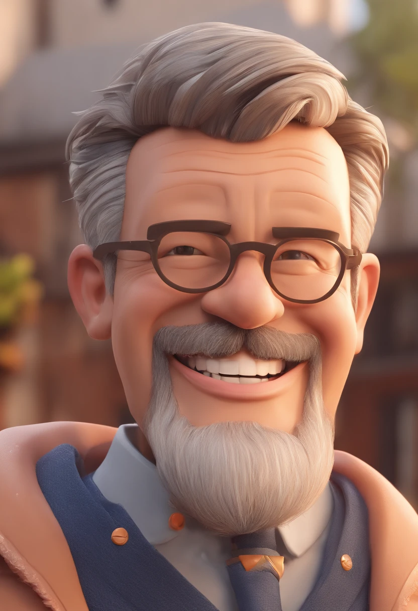 Smiling Man Illustration, sorriso insano, Homem de pele marrom com um sorriso gigante, happily smiling at the camera, sorriso atrevido, he's smiling, sorriso muito grande, Macho sorridente, foto de perfil headshot, rindo sorriso enorme, desenhando no estilo de Arte 3D, c4d, fundo de cor branco puro, estilo disney, estilo pixar render ilustracao Super Detalhe, 8k