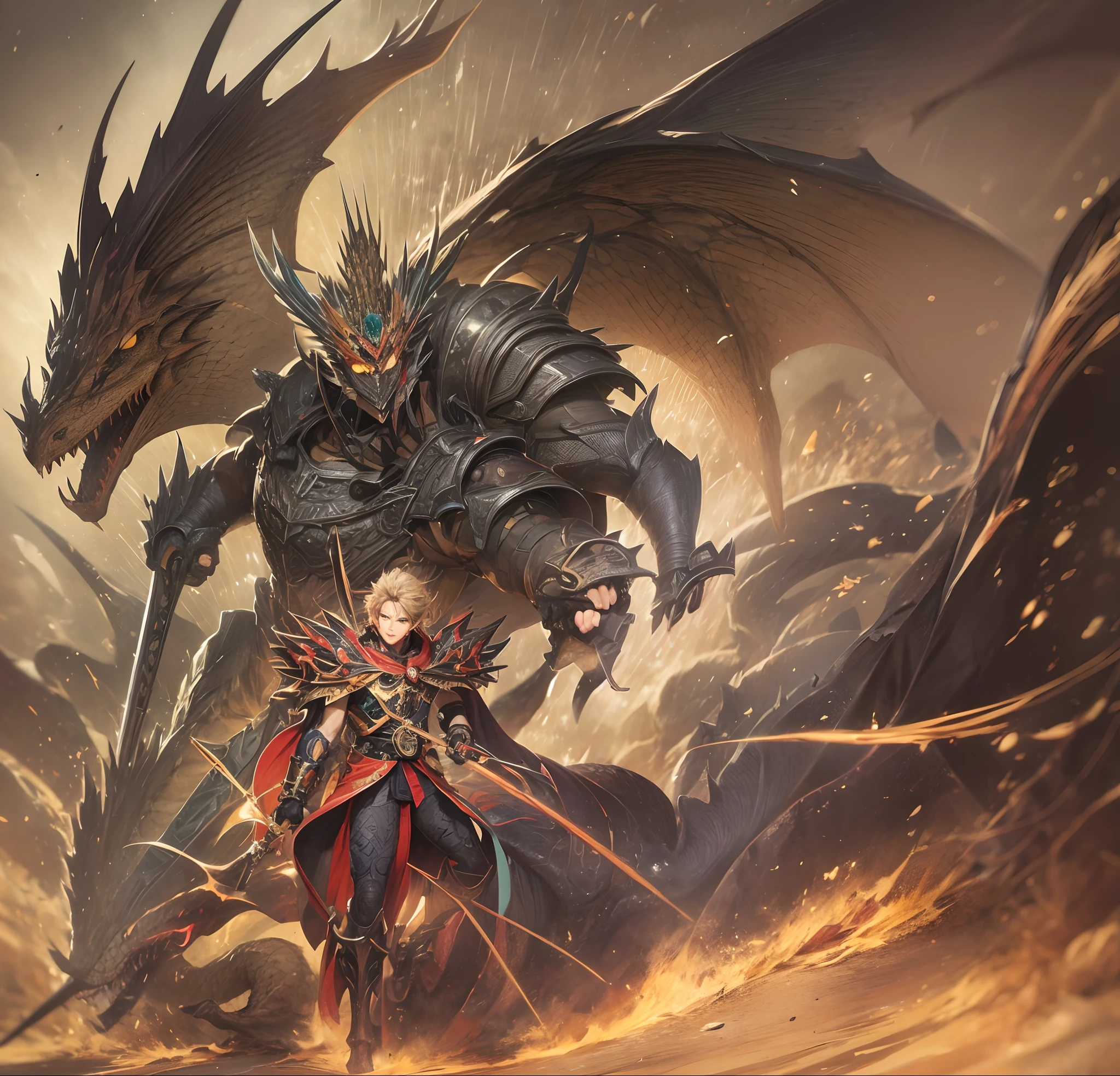 Angry Dragon Knight After the Battle
