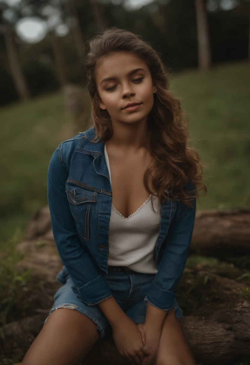 a3r1th, Aerith, corpo inteiro grande angular foto profissional de uma  mulher brasileira  com filhos menores de 5 anos, uma mulher andando em pose natural, ((foto frontal do lado esquerdo)), ((cabelos curtos castanhos)), (((jeans cinzento cintura alta))), cabresto branco apertado crop top, poder peito redondo, ((quadris mostrando)), children embracing, alegricomendo pipocas, fundo da natureza da paisagem, Baixa profundidade de campo, Ponto de Fuga, foto de luz brilhante, fotografia casual real, Natural relaxed pose, estilo natural realista, Centrado, symmetric, Foto de baixo, wide angle, nikon Z9 35mm F1.8, Directed by: David Lazar e Joel Santos