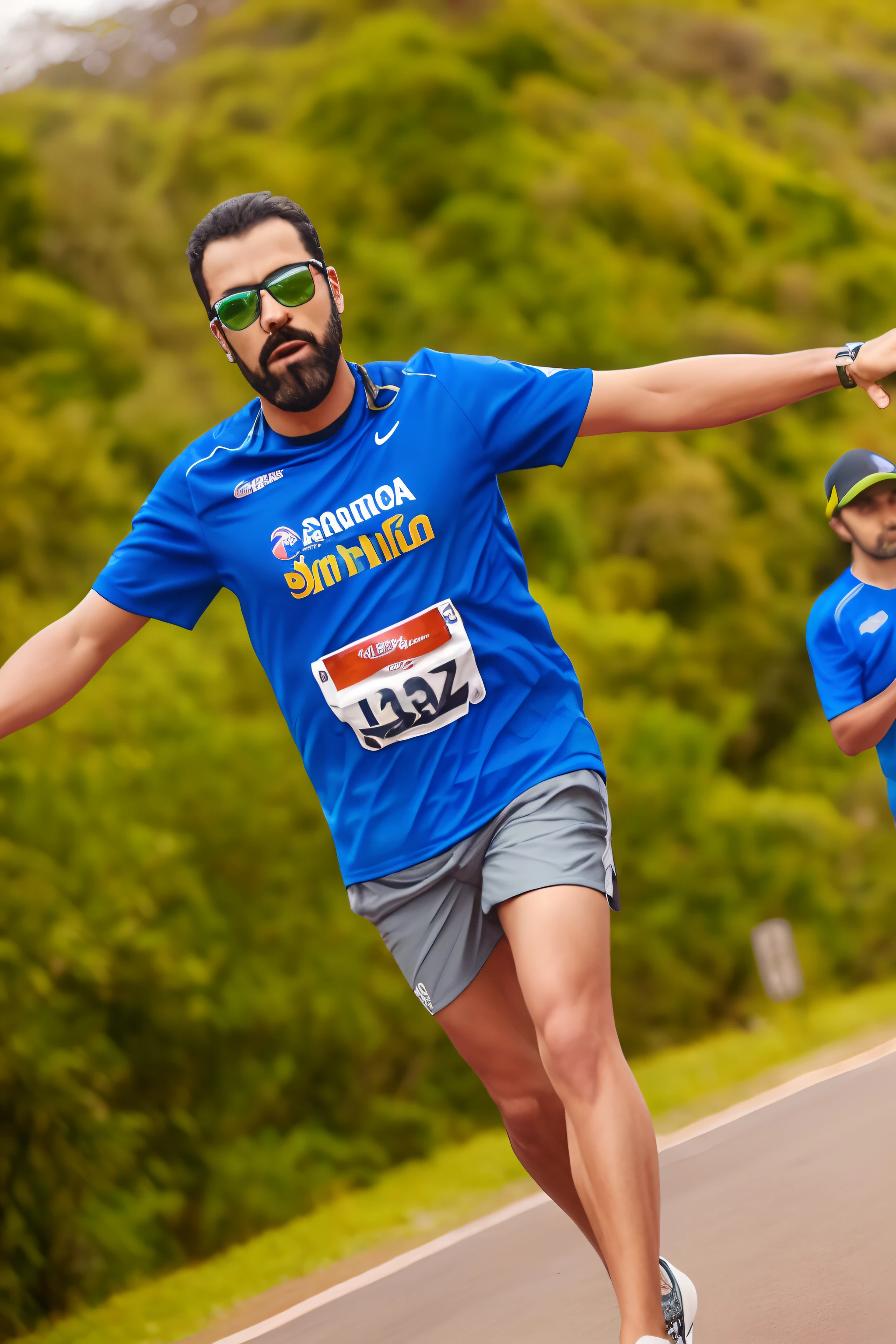 There's a man running in a race, tjalf sparnaay 8 k, icaro carvalho, Alex Miranda, sao paulo, david rios ferreira, São Paulo, Correndo livremente, Directed by: Luis Miranda, ???? Guraziu, seu madruga, Pose de corrida, acabamento fosco, pessoas correndo, fotografia