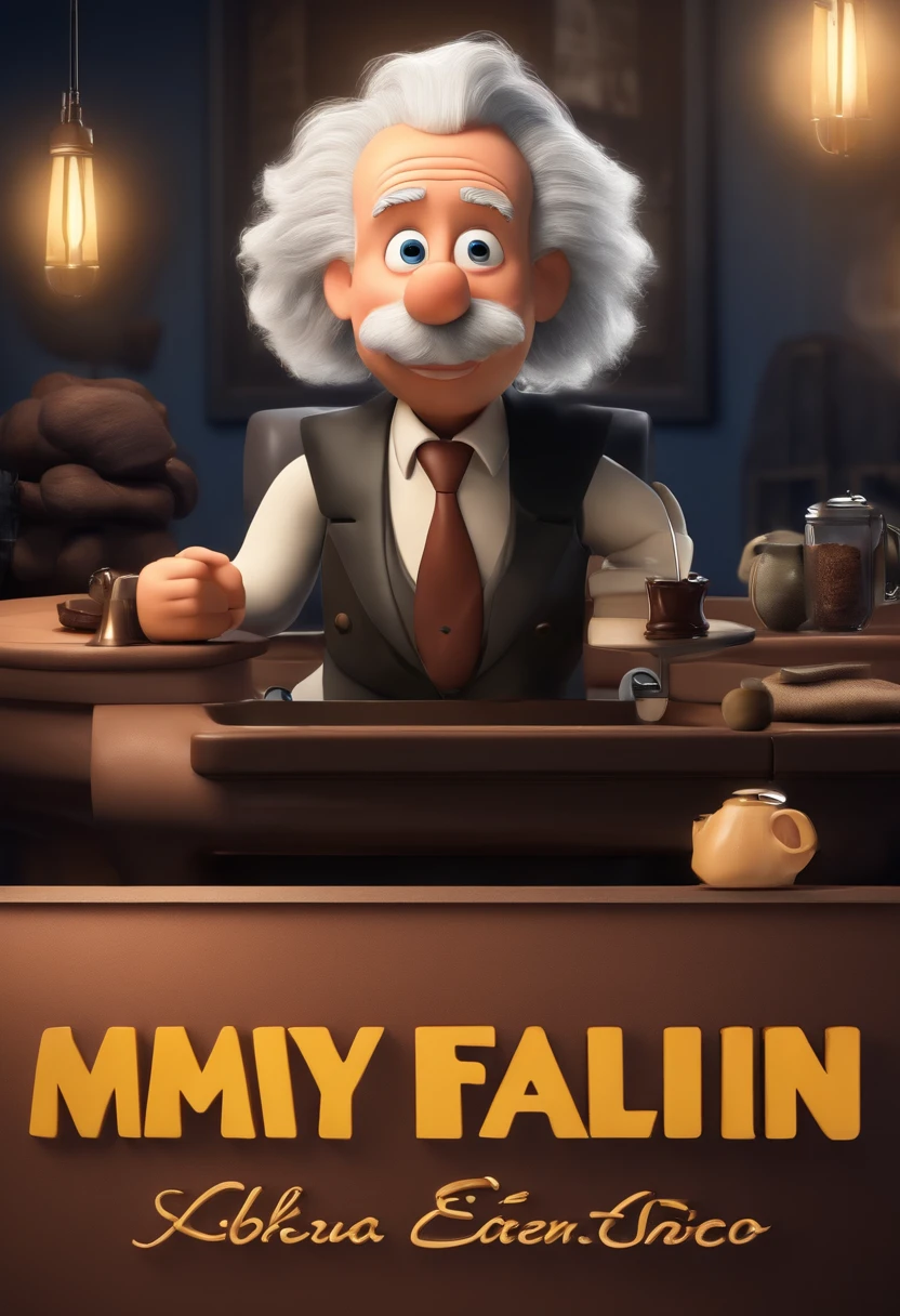 Qualidade Superior, master part, Ultra High Definition, (fotorrealista: 1.4), Foto RAW, 1 girl, cabelos pretos, pele brilhante, DAMP BODY, dramatic lighting, corpo inteiro, (((micro bikini)), ColossalCrie um poster 3d estilo Disney Pixar com Albert Einstein como entrevistado em um talkshow. Mostre Einstein o sendo entrevistado por Jimmy Fallon em The Tonight Show. Use the title coffee with Einstein.Alta qualidade, maior qualidade