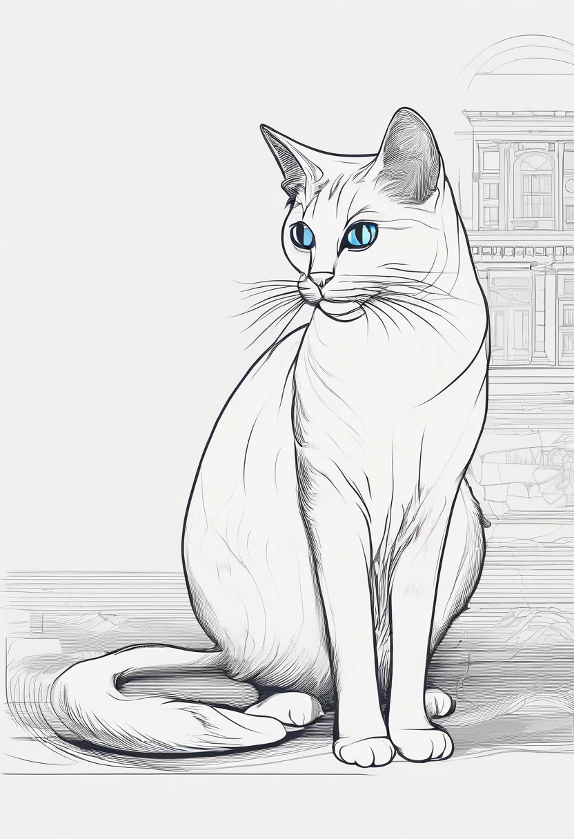 um gato