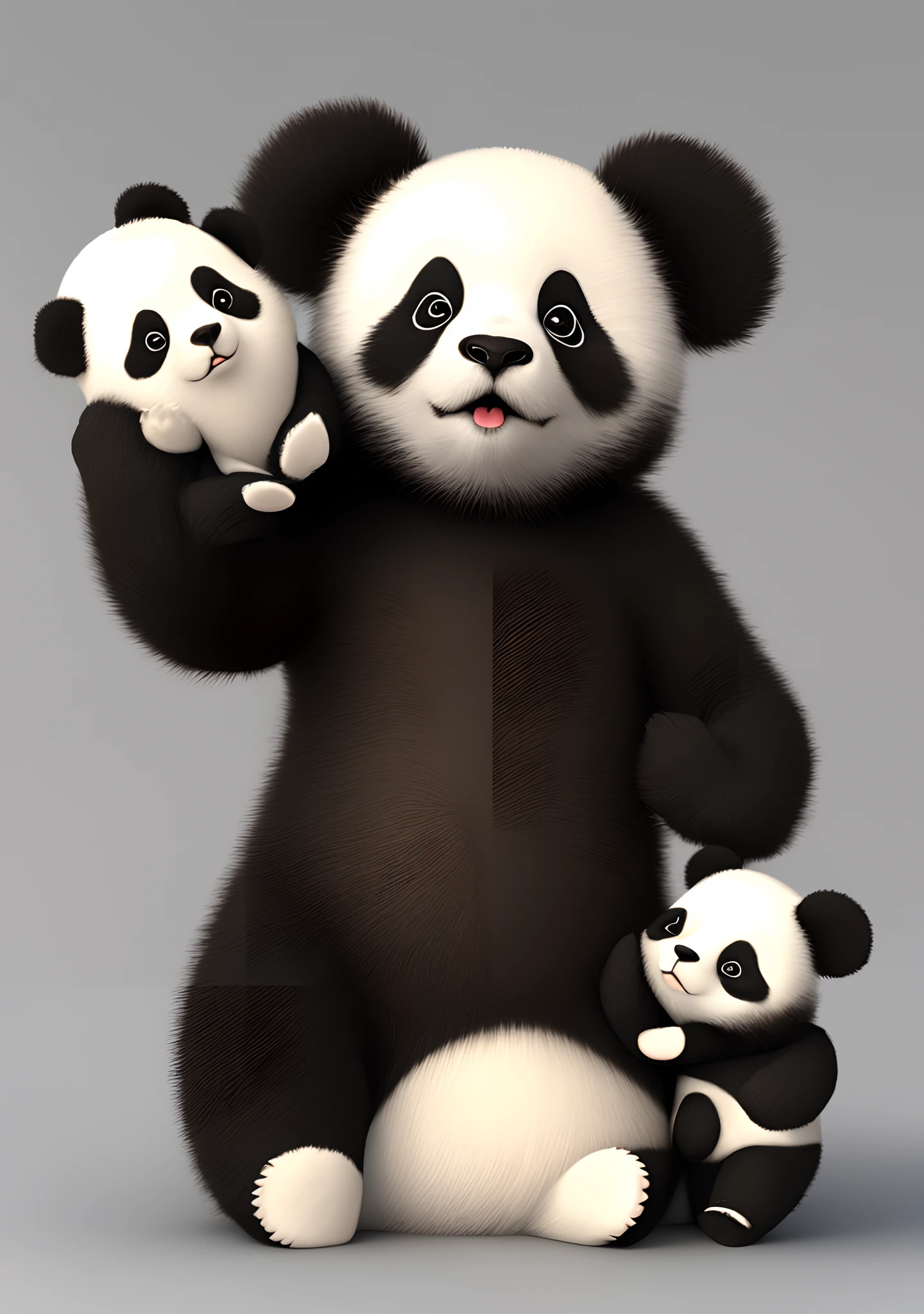 MAKE A CUTE PANDA, ARTE DIGITAL 3D