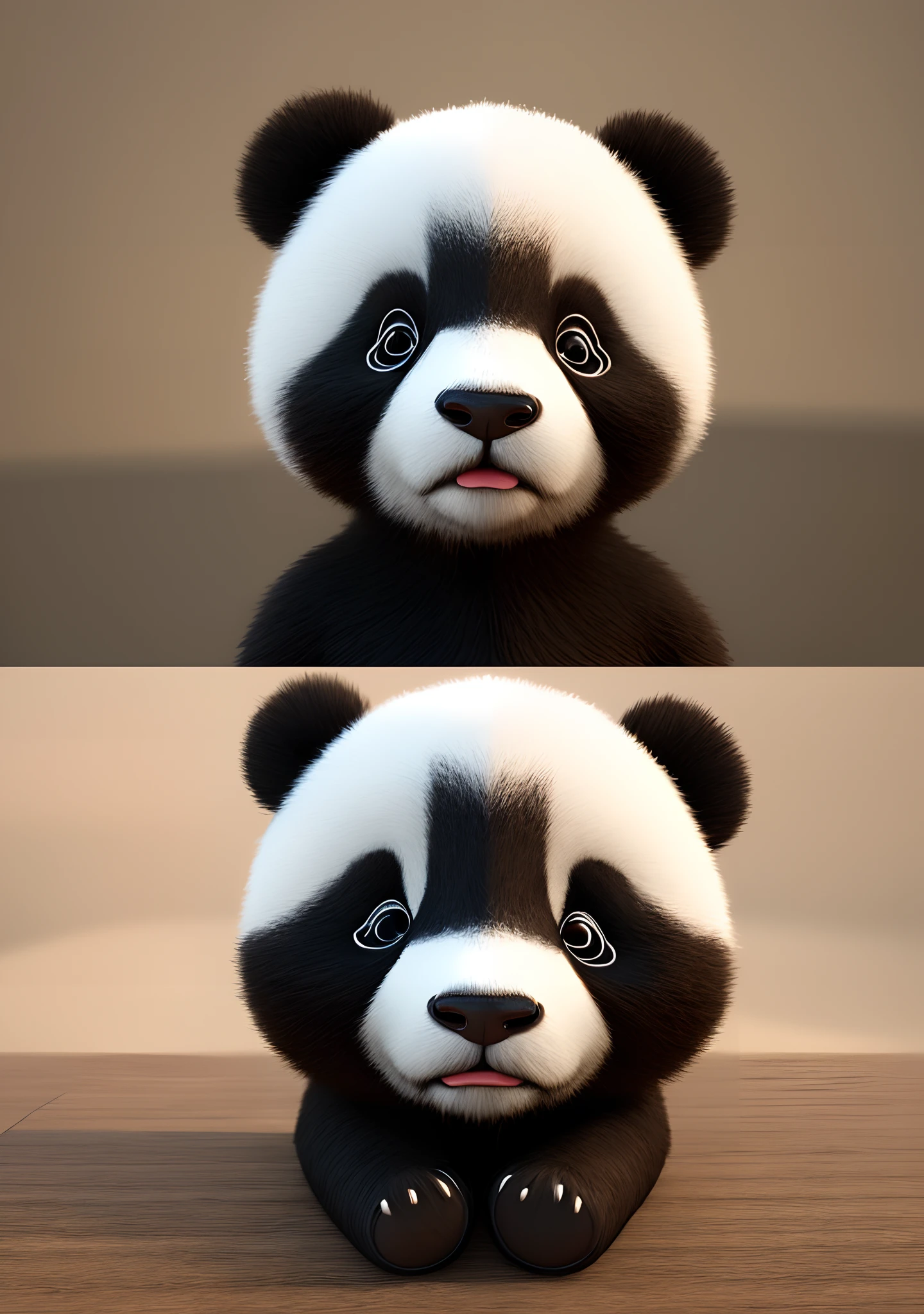 MAKE A CUTE PANDA, ARTE DIGITAL 3D