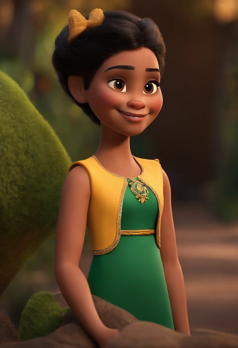 Um filme inspirado na Disney Pixar ( morena com 10 ano, cabelos negros e compridos, pele branca, olhos grande e negros, outra meninalos loiros, pele branca, 8 anos, olhos castanhos e sorridente) dentro A cena estar na arte distinta do estilo PIXAR, descolada e estilosa