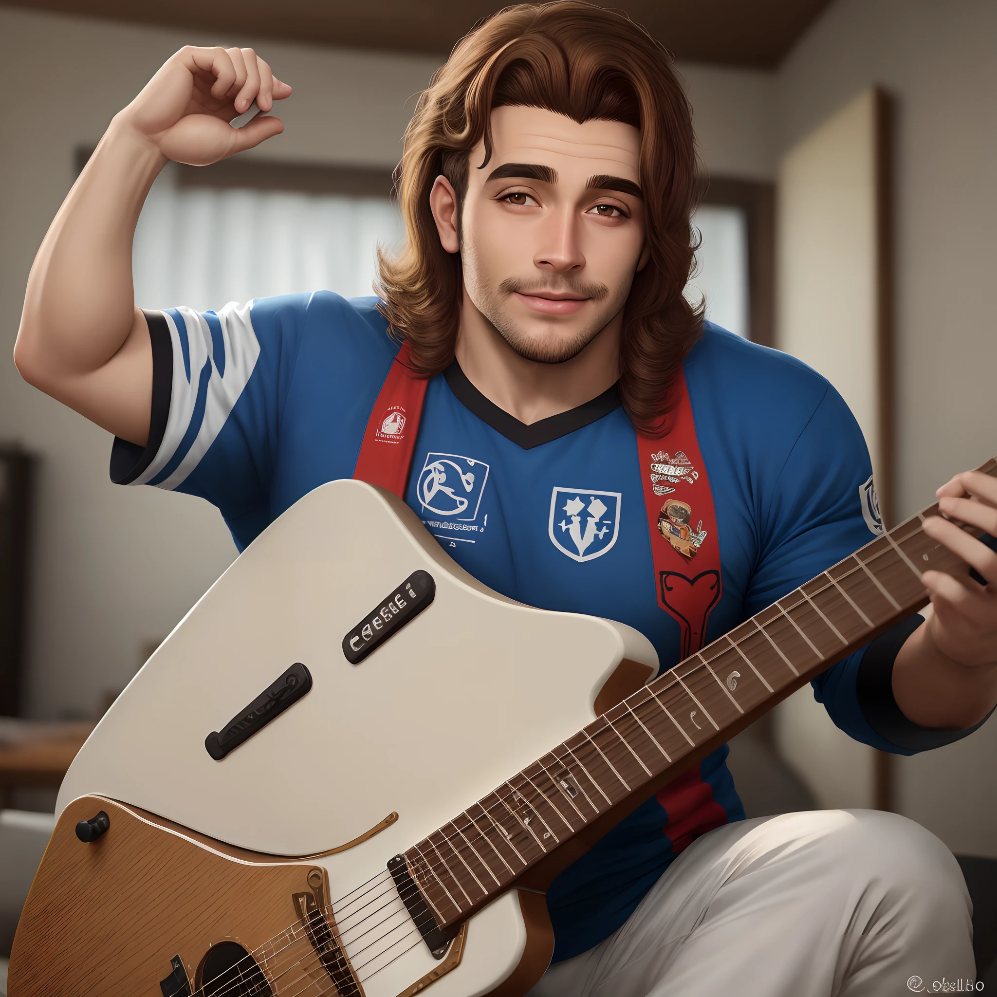 Homem baixo, pouco gordinho, cabelo grisalho liso e arrepiado curto, pele clara, olhos castanhos.