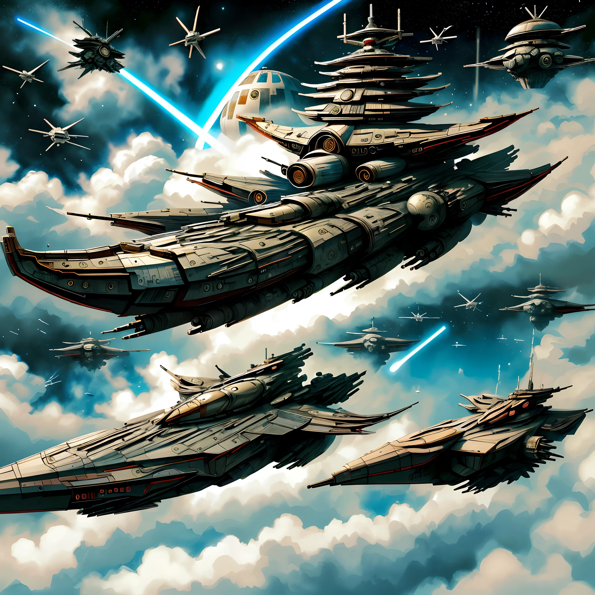 The first spaceship in the world of star wars