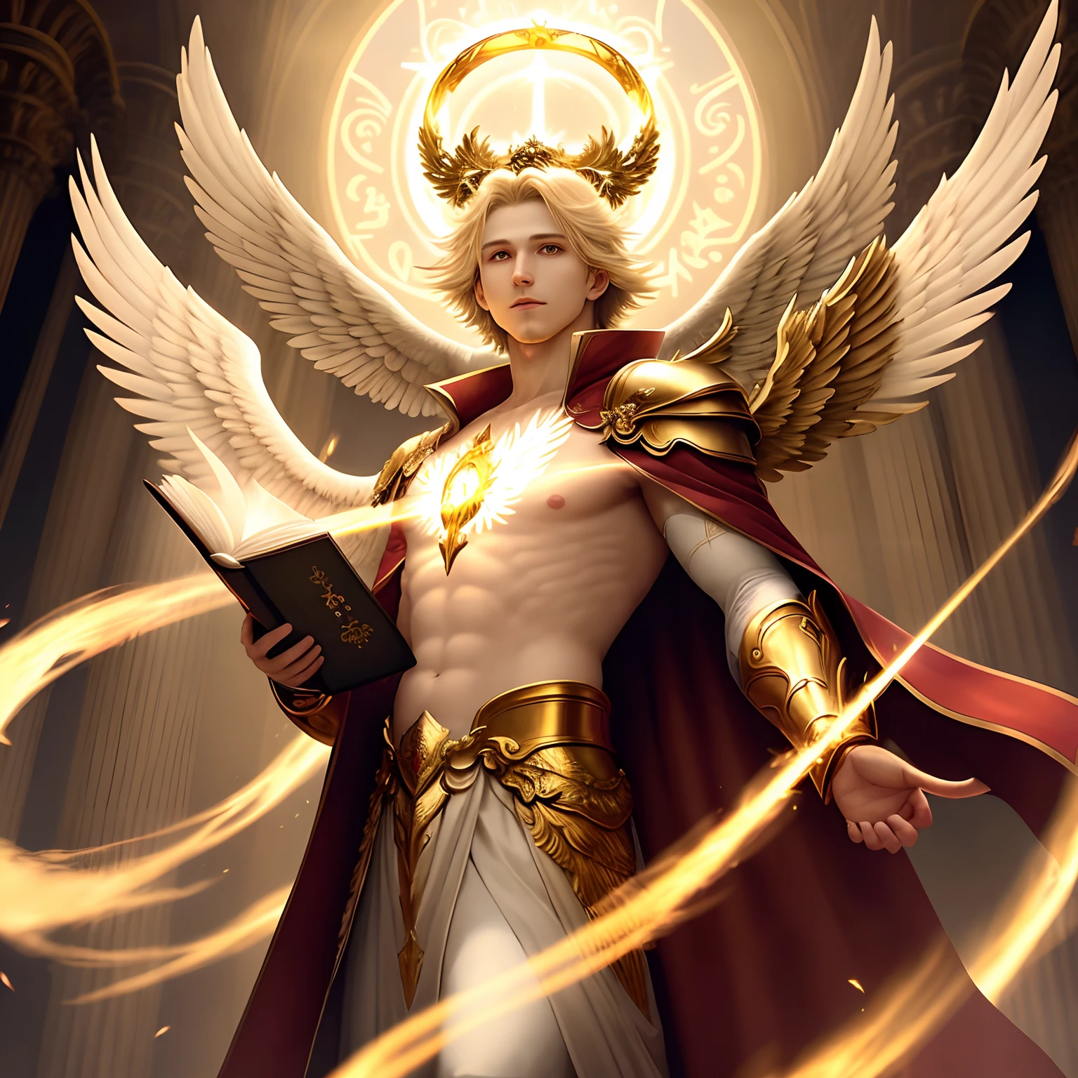 archangel rafael the divine healer in command position