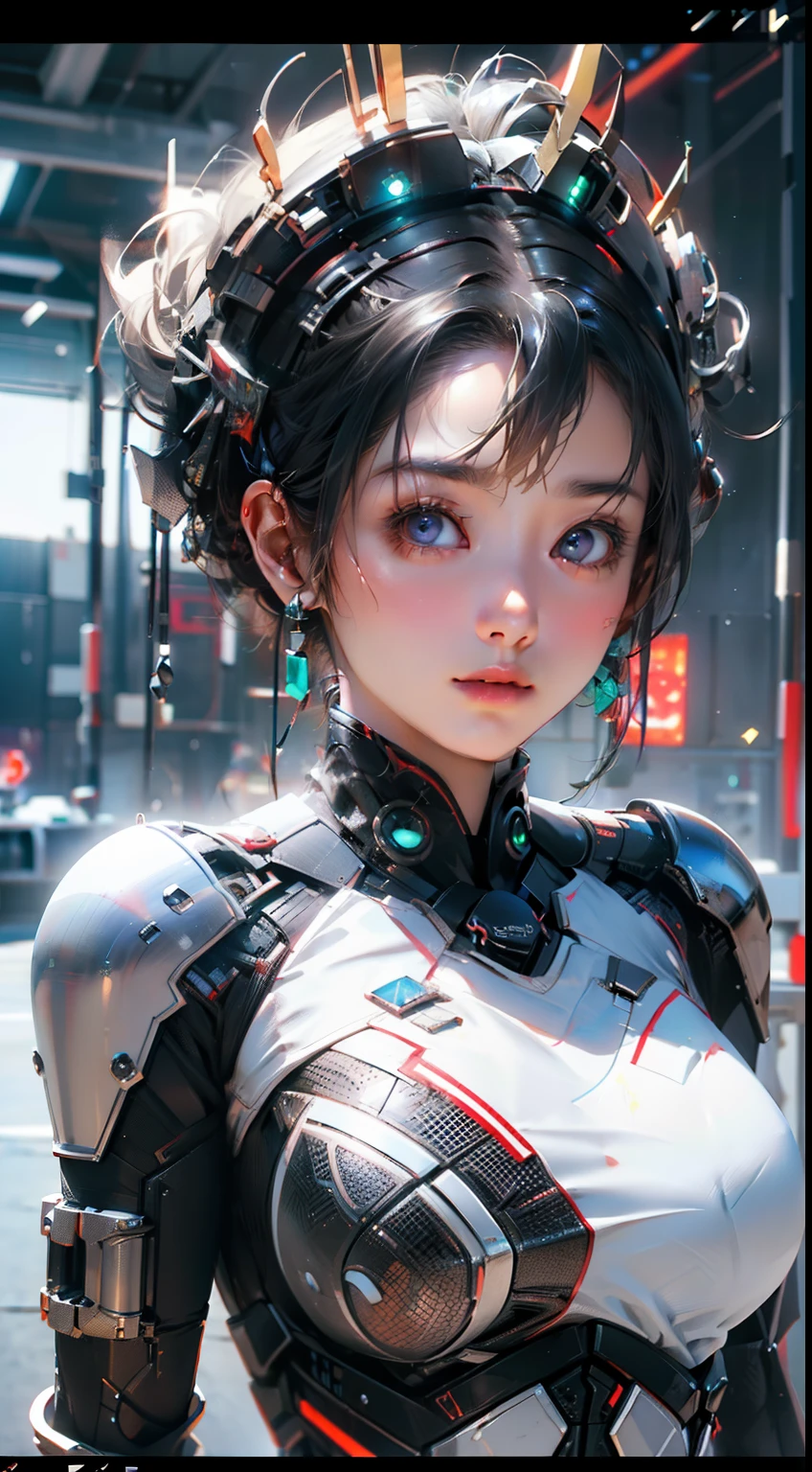 ((Best quality)), ((masterpiece)), (detailed:1.4), 3D, an image of a beautiful cyberpunk female,HDR (High Dynamic Range),Ray Tracing,NVIDIA RTX,Super-Resolution,Unreal 5,Subsurface scattering,PBR Texturing,Post-processing,Anisotropic Filtering,Depth-of-field,Maximum clarity and sharpness,Multi-layered textures,Albedo and Specular maps,Surface shading,Accurate simulation of light-material interaction,Perfect proportions,Octane Render,Two-tone lighting,Wide aperture,Low ISO,White balance,Rule of thirds,8K RAW,
