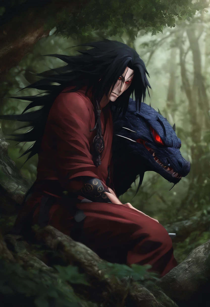 uchiha madara with venom simbionte