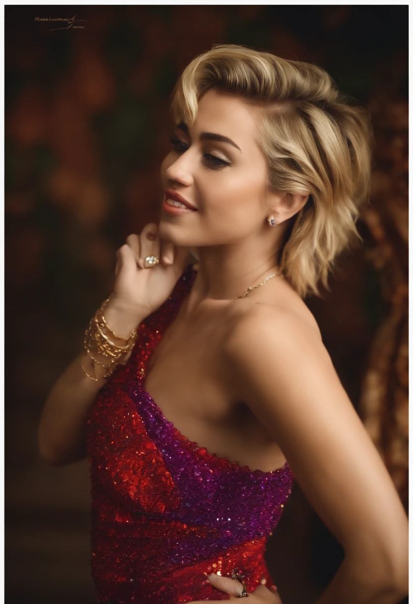 Miley cyrus loira sorrindo