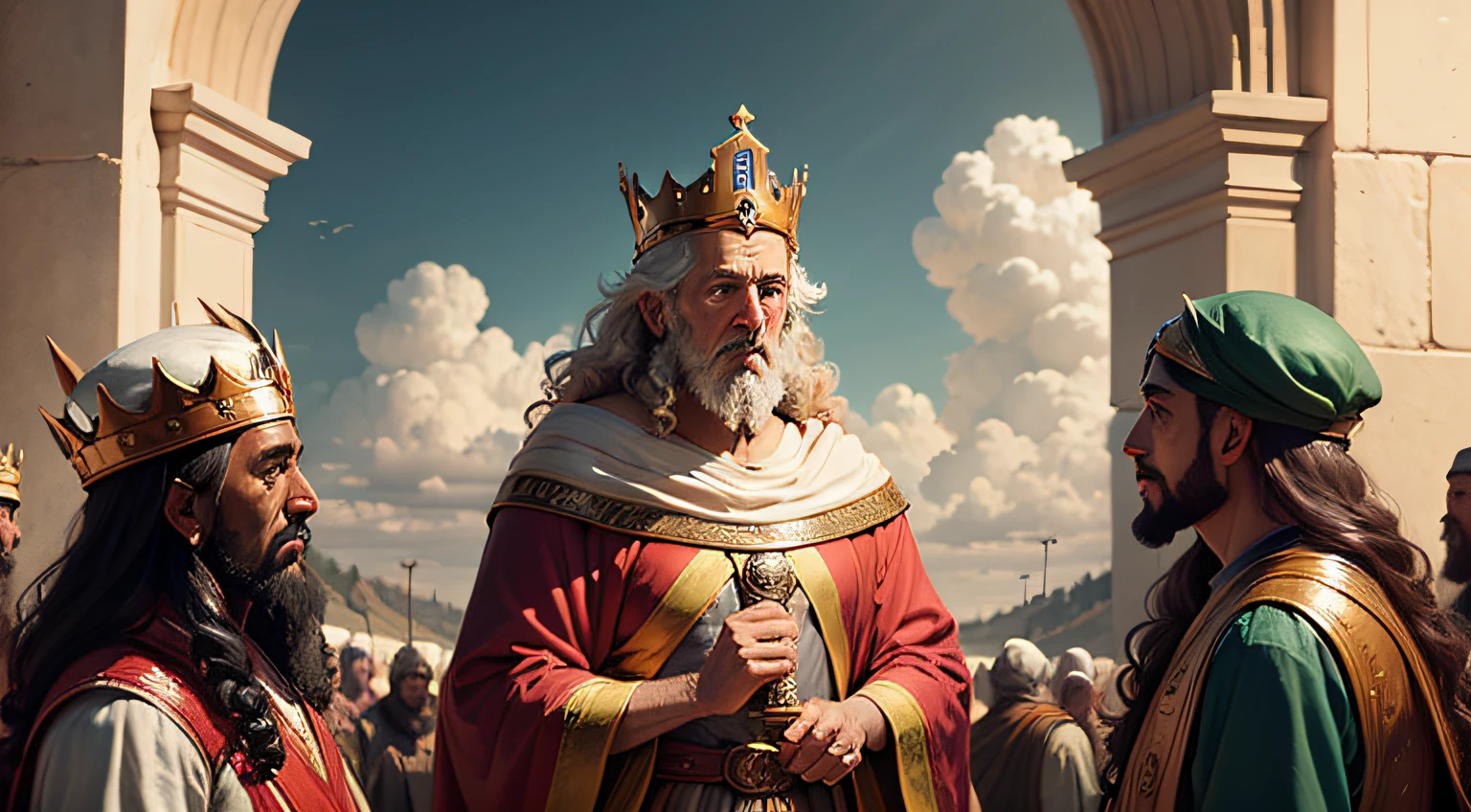 Solomon, king of Israel from 705 to 675 B.C..c