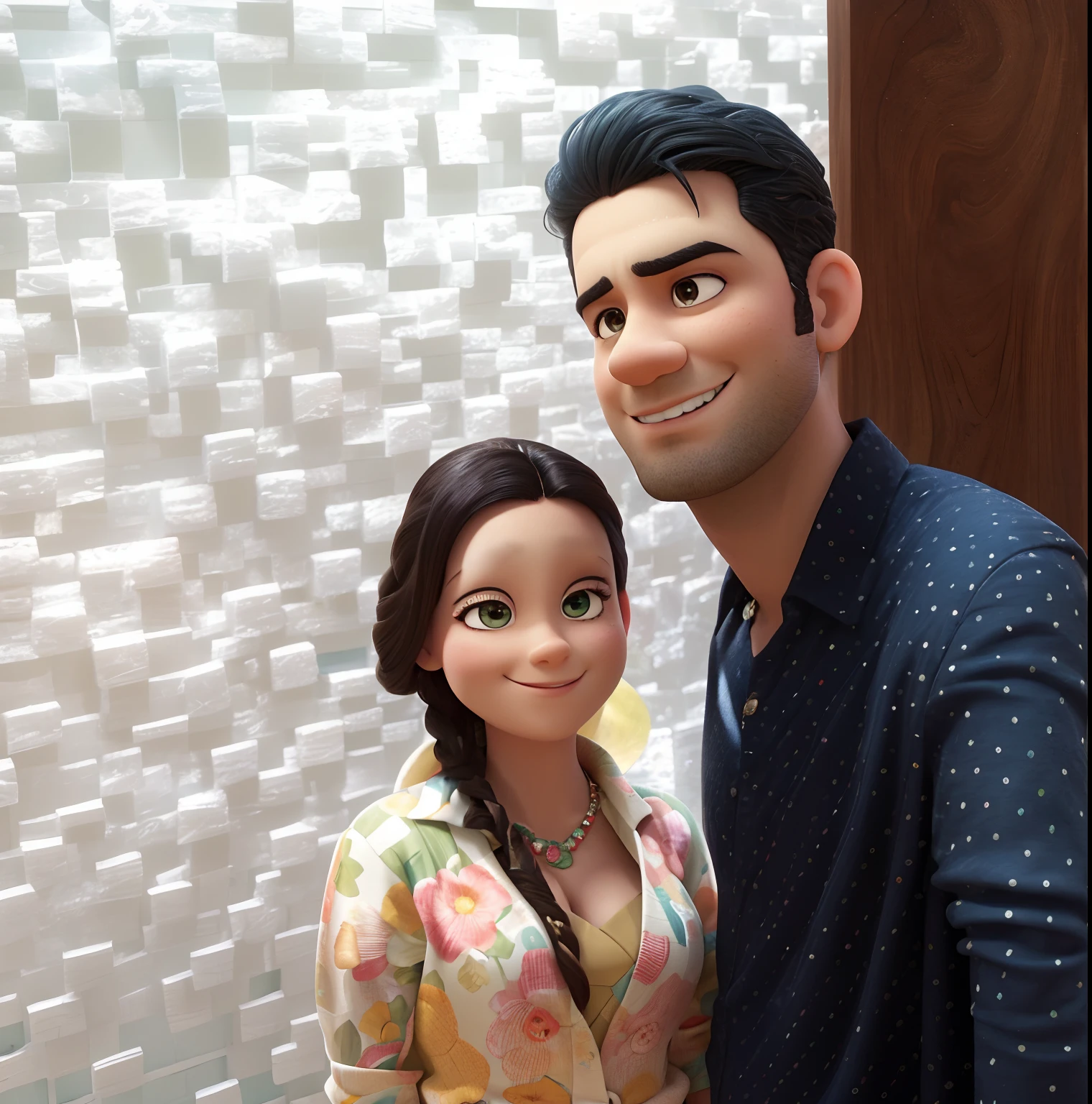 there is a man and woman standing next to each other, carmelo blandino, by Nándor Katona, caio santos, diego fazio, by Amelia Peláez, andrea rocha, in sao paulo, couple, by Rodolfo Amoedo, by Willian Murai, by Felipe Seade, looks like fabiula nascimento