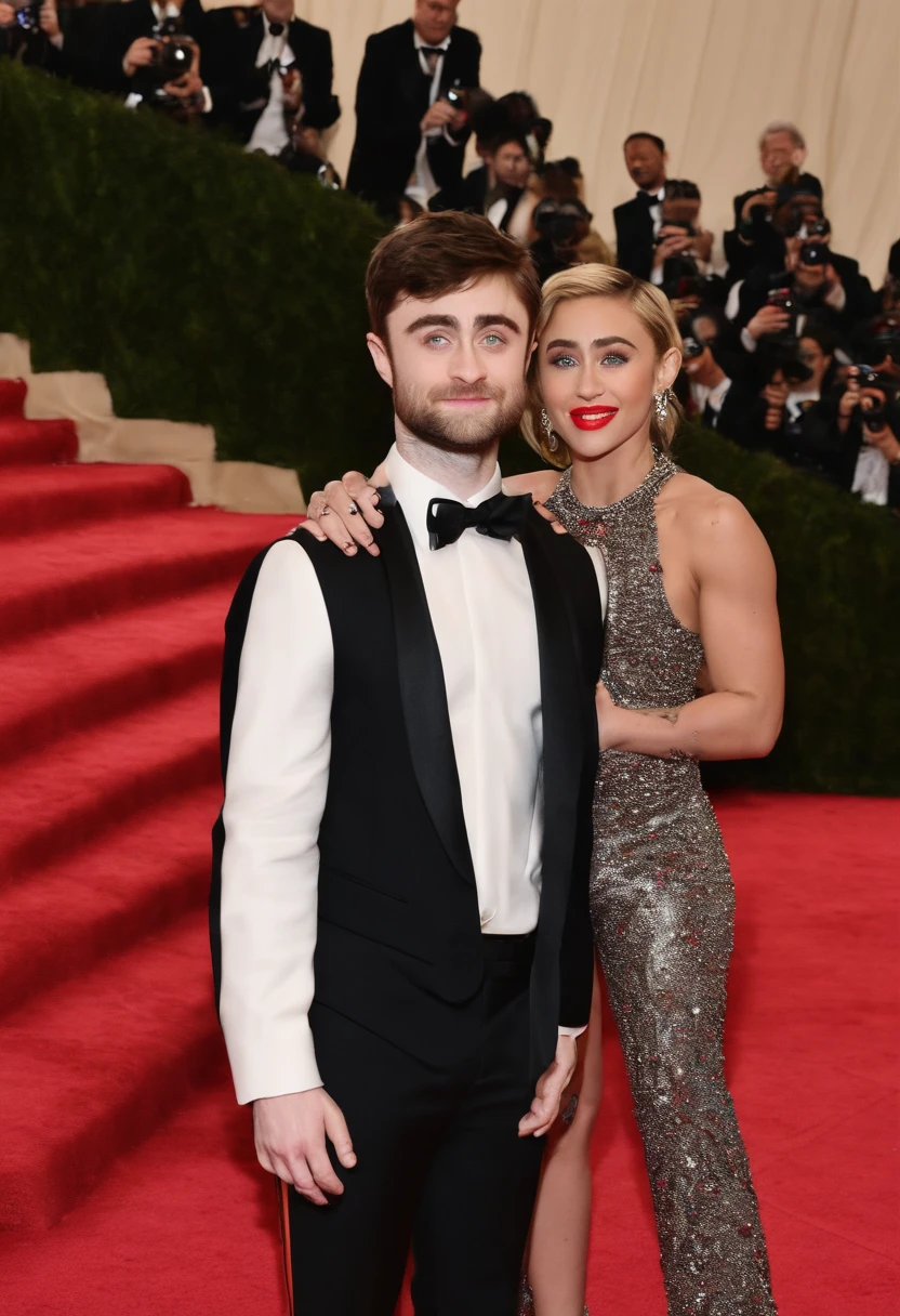 Daniel Radcliffe e Miley cyrus no met gala