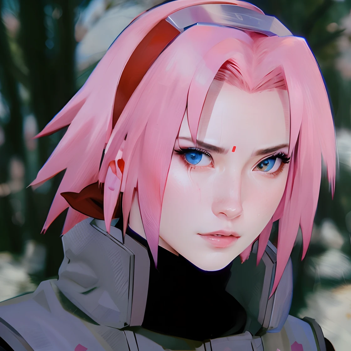 Hyperrealistic version of Sakura, hyperdetailled, 8k, hyperrealistic