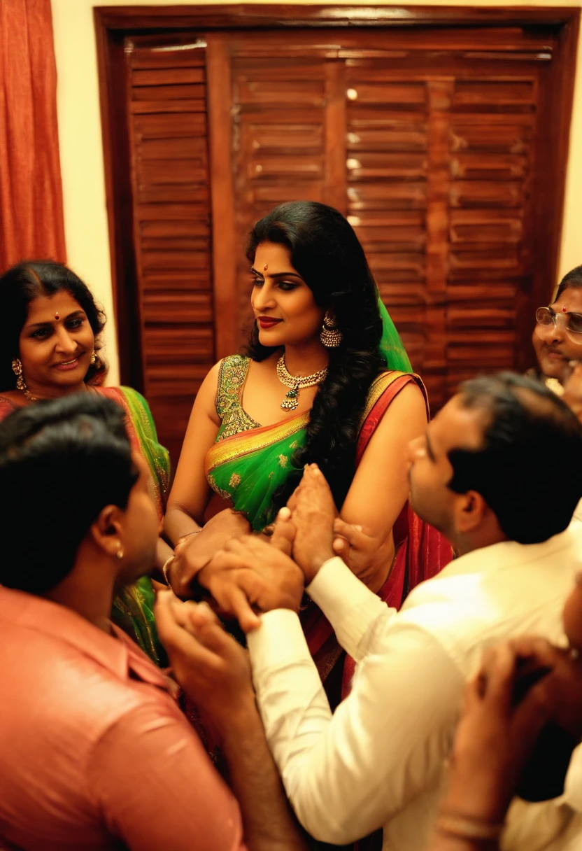 Indian aunty getting gangbang nude big women