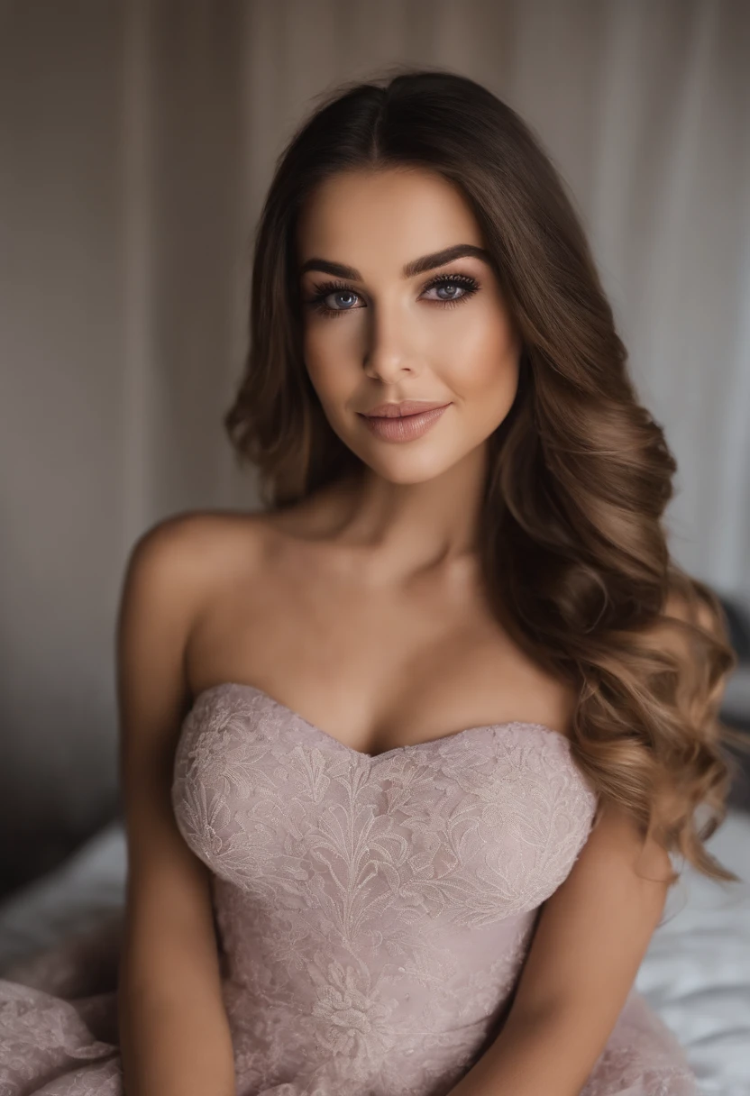 Femme arafed avec débardeur de 18ans fixant la camera et en robe de soirée fille Sexey aux yeux bruns, Portrait Sophie Mudd, cheveux bruns et grands yeux, Selfie d’une jeune femme, Yeux de chambre, Violet Myers, sans maquillage, maquillage naturel, Regarder directement la caméra, Visage avec Artgram, Maquillage subtil, Superbe photo du corps entier, dans la chambre, clivage, Mésanges, âne, Sexey, Sexe, levrette, position Sexee,