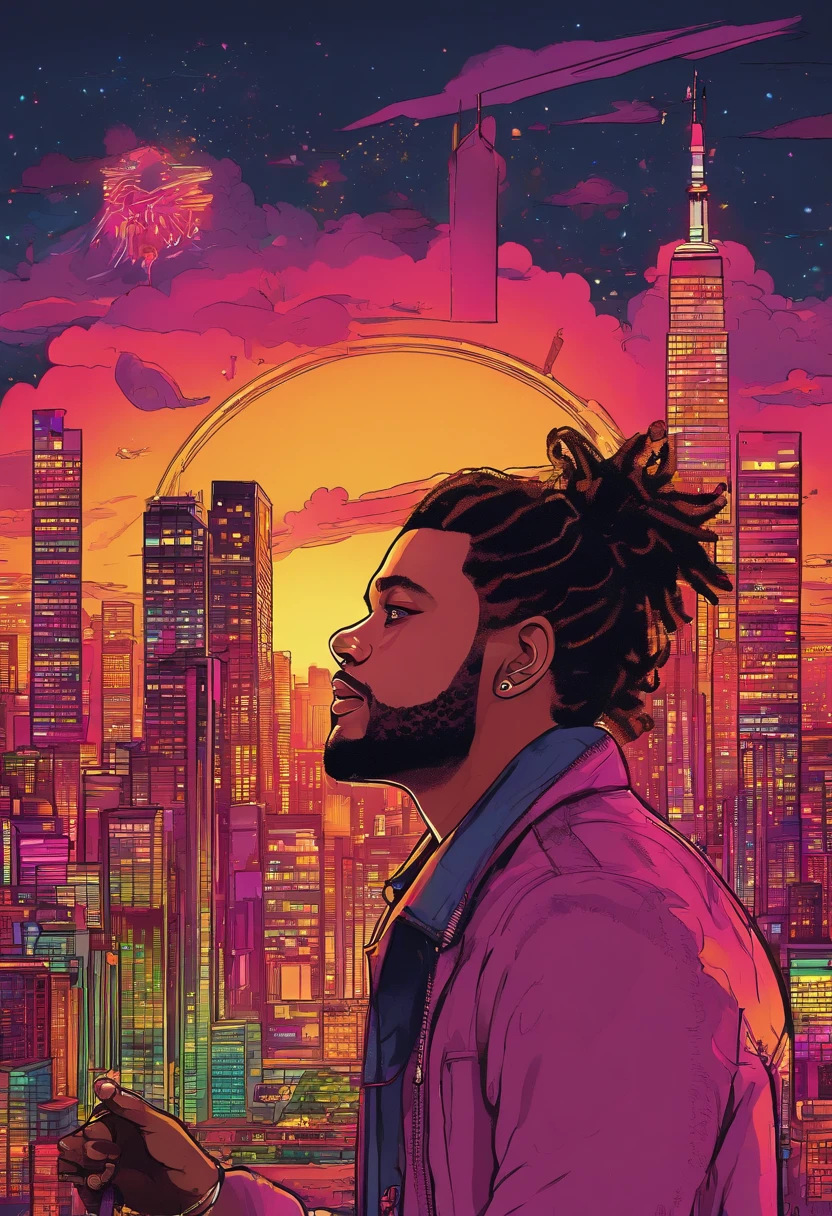 (The Weeknd),singing in (neyork),[(neon-lit) streets] with (dazzling) lights,[(vibrant) city vibes](,and) (booming) music. [(Crowds) gather](,awaiting his performance),[(eager) fans](,screaming),(,and) [(high-energy) atmosphere]( fills the air). The Weeknd's (hauntingly soulful) voice resonates, [(captivating) everyone's attention](,and) [(setting) the mood for an unforgettable night]. The stage is adorned with (elaborate) visuals,(projecting) a mix of (abstract) art and (cityscape) images. Spectators are immersed in a (mesmerizing) blend of [sharp contrasts] and [(vivid) colors], making the experience [(visually stunning)]. [(Enthusiastic) dancers] join The Weeknd, adding [(dynamic) movements] to the performance. As the night progresses, the energy intensifies, creating a [(captivating) spectacle] that leaves the audience [(spellbound)]. [(Best quality,4k,8k,highres,masterpiece:1.2)], [(ultra-detailed)], [(realistic,photorealistic,photo-realistic:1.37)] visuals bring the scene to life, showcasing the artist's talent and [(evoking) a sense of wonder]. The Weeknd's unique style and stage presence ((highlighted) by professional lighting) make this concert a [(memorable) event].