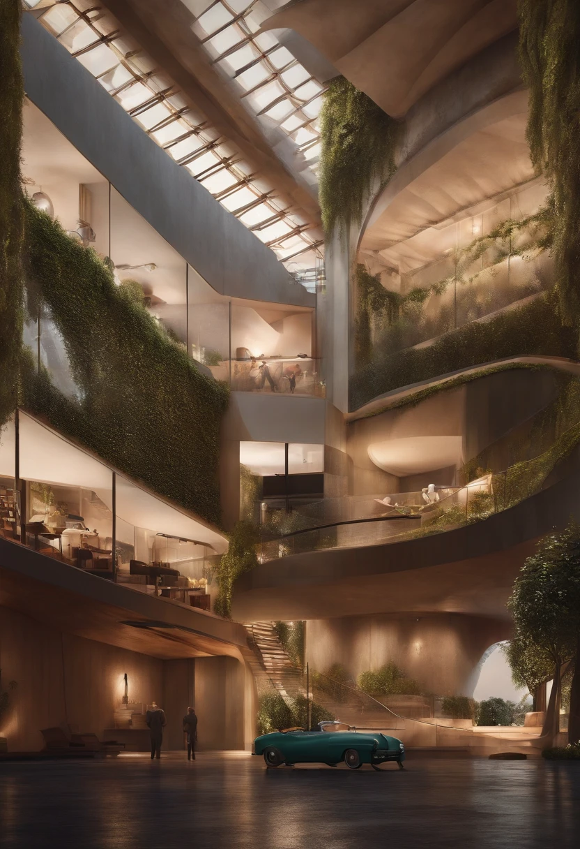 A Dream Architect Inspired by Pixar Animation, de perto. Facial expressions are captivating, com um toque de irrealidade.