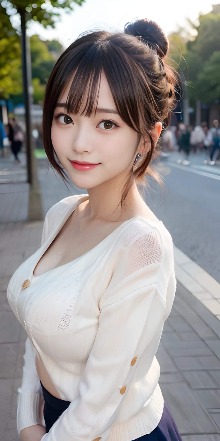 masutepiece, 1 girl in、Best Quality, Illustration, Ultra-detailed, finely detail, hight resolution, 8K Wallpaper, Perfect dynamic composition, Beautiful detailed eyes, Women's Fashion,Natural Color Lip, twin-tail hair. Bold sexy poses,Smile,Harajuku、17 years old girl、Cute、Sexy shot looking at camera, fullnude