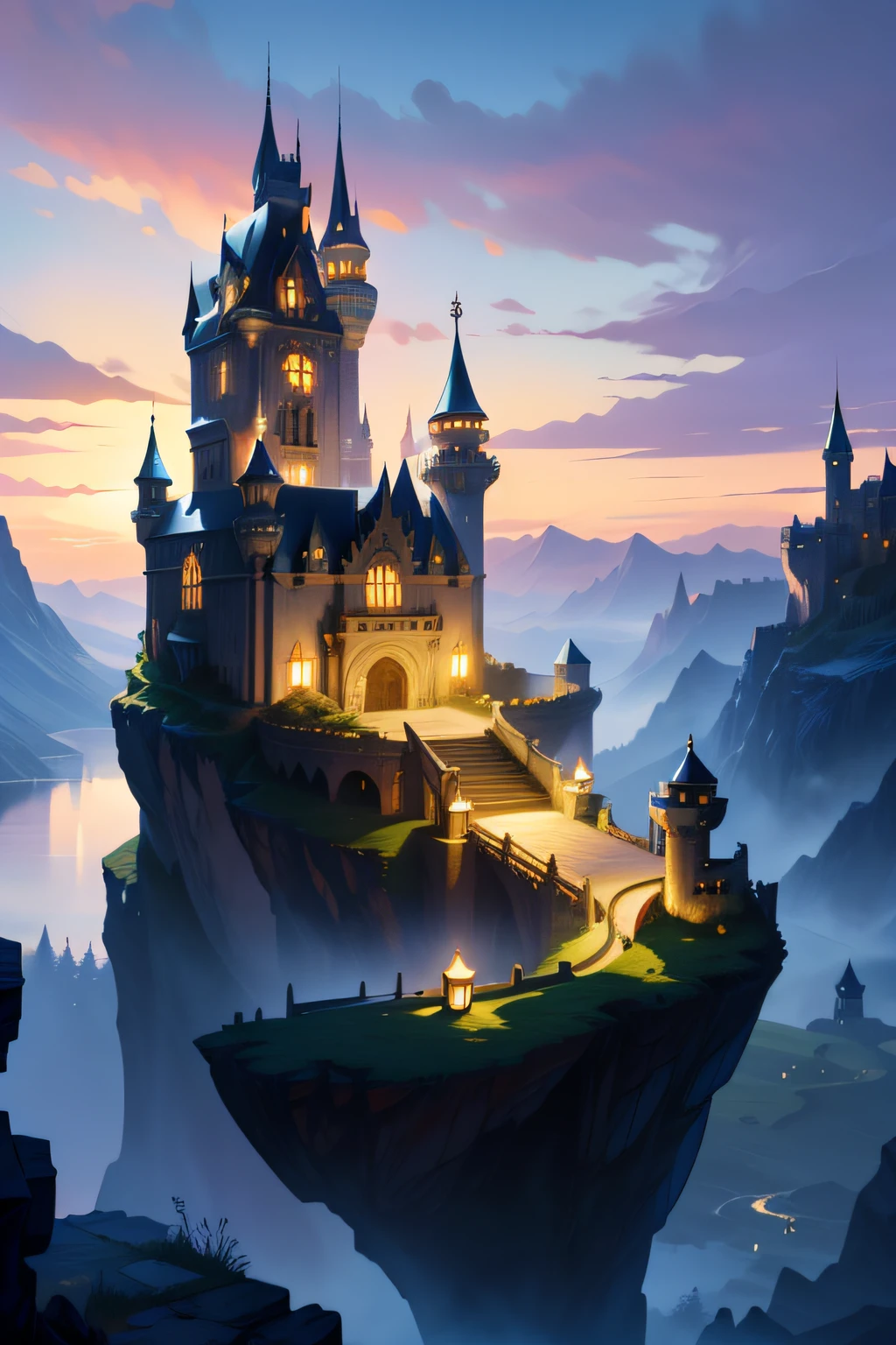 high quality, 8K Ultra HD,  scorpio zodiac castle, fantasy high magic concept art, fantasy art, fairy tale