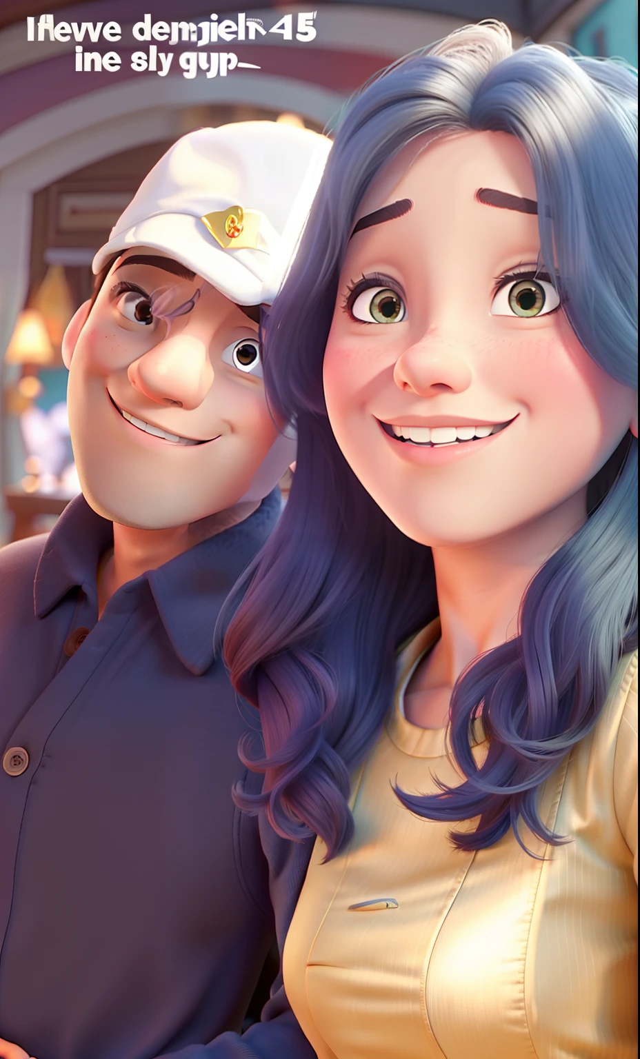 Casal feliz igual filme da Disney amor