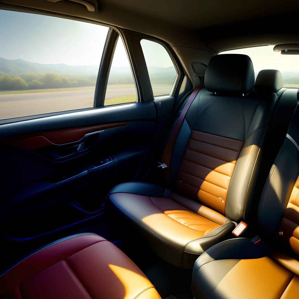 inside car no people