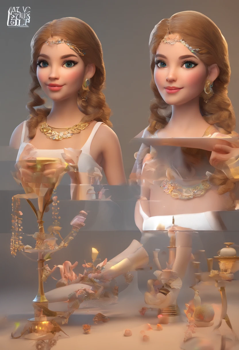 best quality, master part, fotorrealista, extremamente detalhado CG unidade 8k papel de parede, Chibi,1girl, Elsa,sozinho, cheio_corpo, sorrir, Olhando_em_visualizador, ao ar livre,