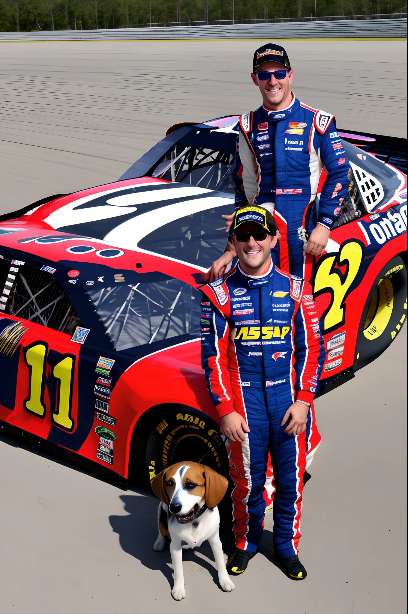 Bassett hound NASCAR driver