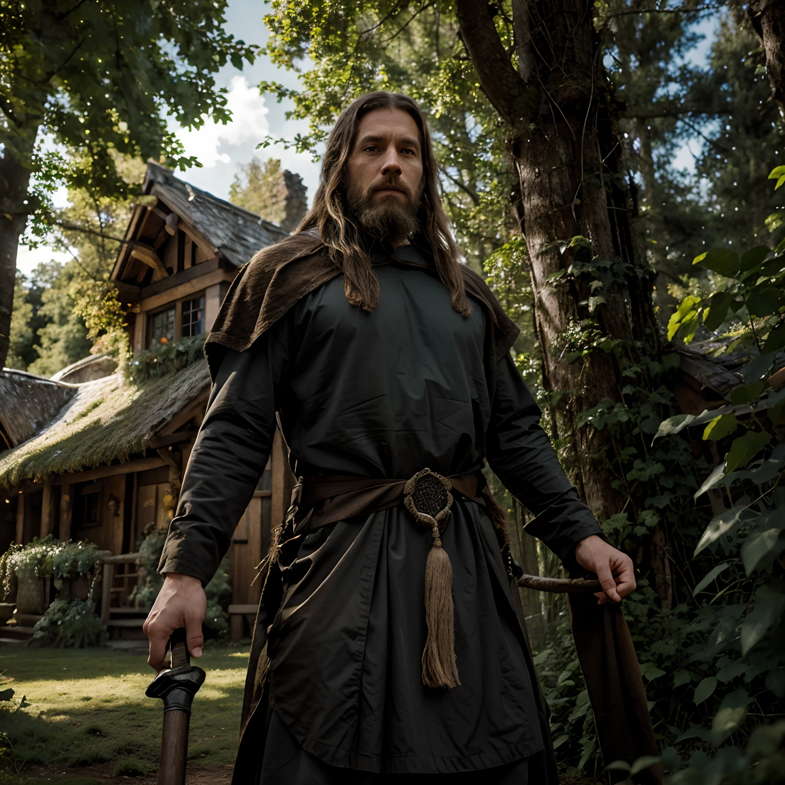 Druid Mysterious Hermit Man Norse Valley