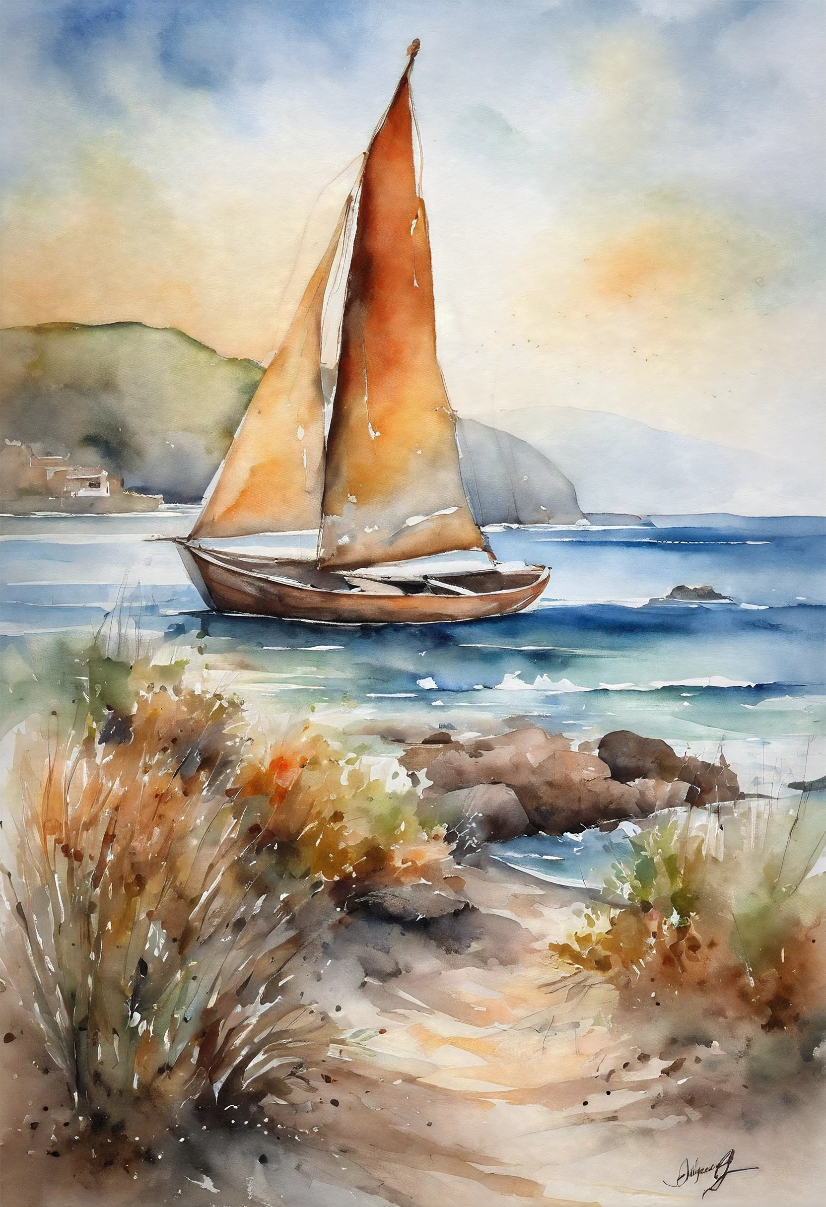 Lose the background and leave only the seashore