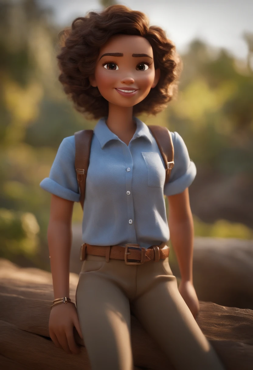 Garoto, estilo disney, tom de pele: claro: Cabelo: marrom escuro, liso, curto, penteado para o lado direito. camisa: social, Cor azul. Fundo: Gray and white gradient,Comemorando, Hands raised, sorrindo, feliz, (estilo pixar) (obra-prima:1.2) (bokeh) (melhor qualidade) (pele detalhada) (textura detalhada) (8k) (claymation) (cinematic lighthing) (foco nítido