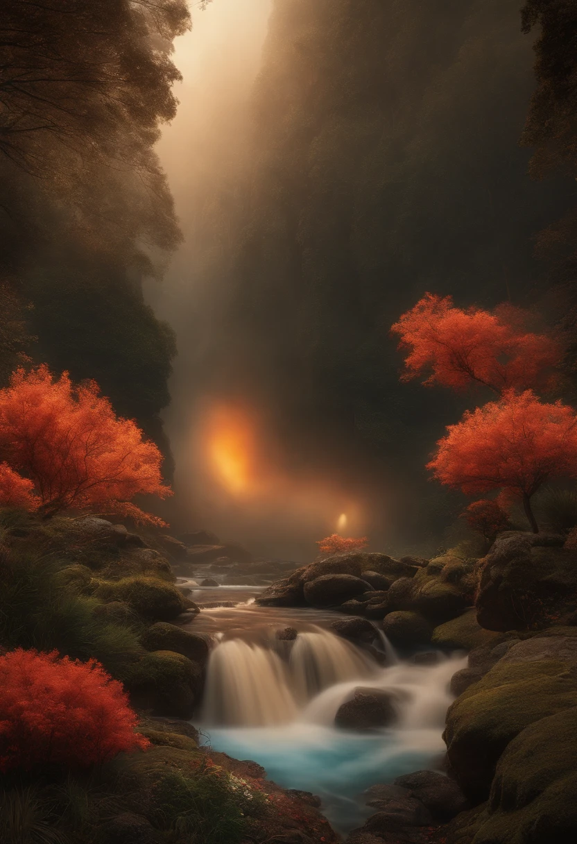 Generate a photograph in 35mm format with a white top cropped. The depicted scene is a stunning landscape filled with water and lava, with perfect brown eyes in sharp focus, captured in incredible 8K HD resolution. In the center of the image, there is an artistically represented Caenorhabditis elegans with hyper-detailed 4K atmospheric sensibility., The image should be intricate and rich in detail, with surreal and vivid colors. The background should be an extremely detailed 8K wallpaper unit. Ensure that the representation of Caenorhabditis elegans is realistic, symmetric, and features stunning volumetric lighting effects., In the center of the scene, a person is holding a box of candy in their hands and smiling. Make sure that the image captures the beauty and mastery of the composition. The resulting image should be a true masterpiece., UHD, high details, 16k