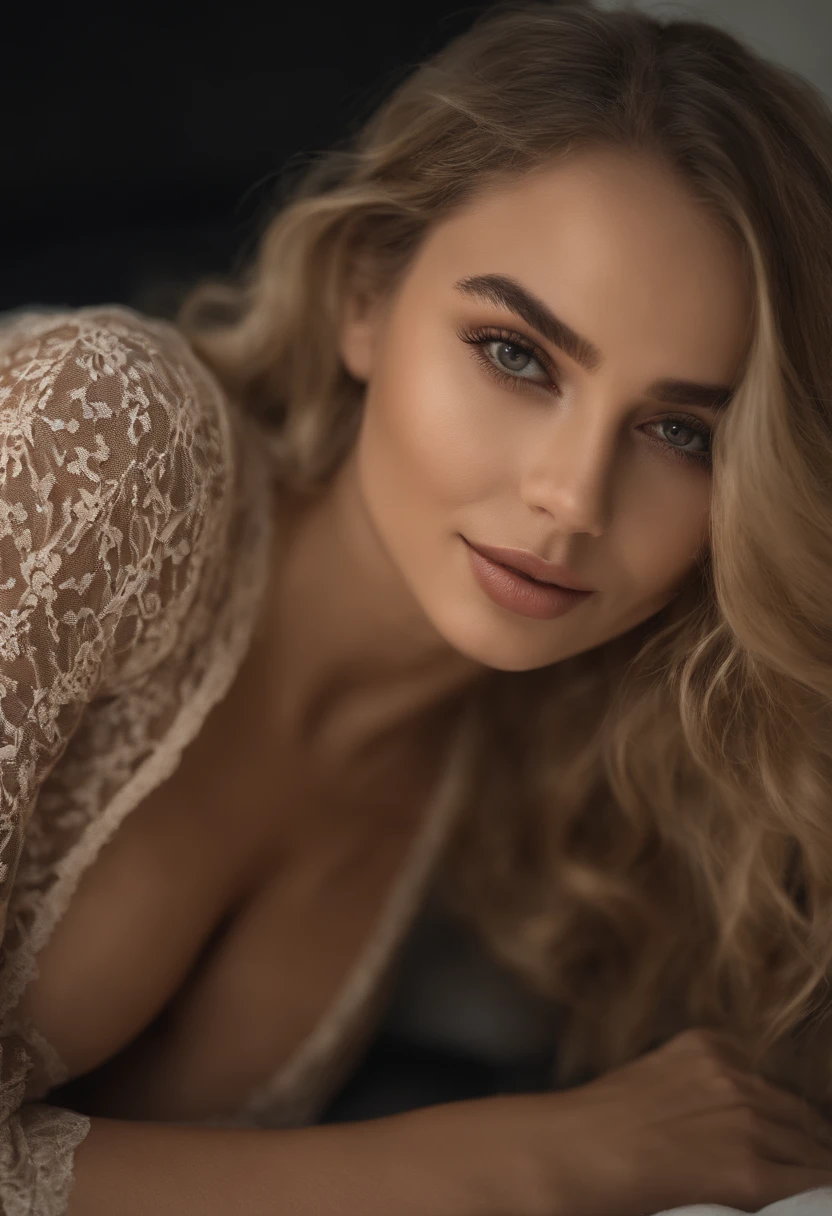 Oman avec débardeur et culotte assortis, fille aux yeux bleus, Portrait Sophie Mudd, Portrait de Corinna Kopf, cheveux blonds et grands yeux, Selfie d'une jeune femme, ohne Maquillage, maquillage naturel, Regardez directement dans la caméra, Visage avec Artgram, dezentes Maquillage, Superbe photo du corps entier, dans la chambre, gros seins, Blonde, Latin