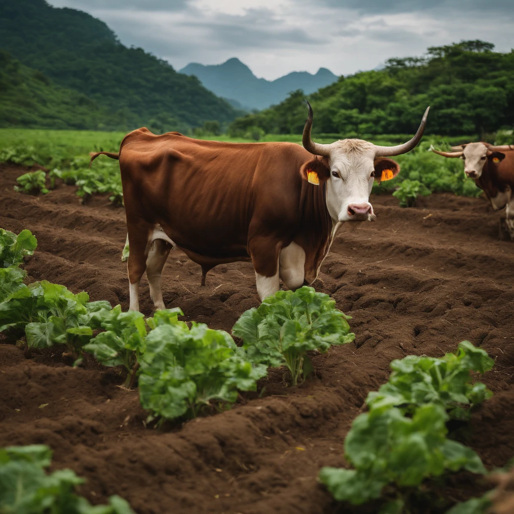 Seokaka isn't afraid of beef，The fertile soil makes the farmer fearless in the face of the strong threat of oxen。Flash vert